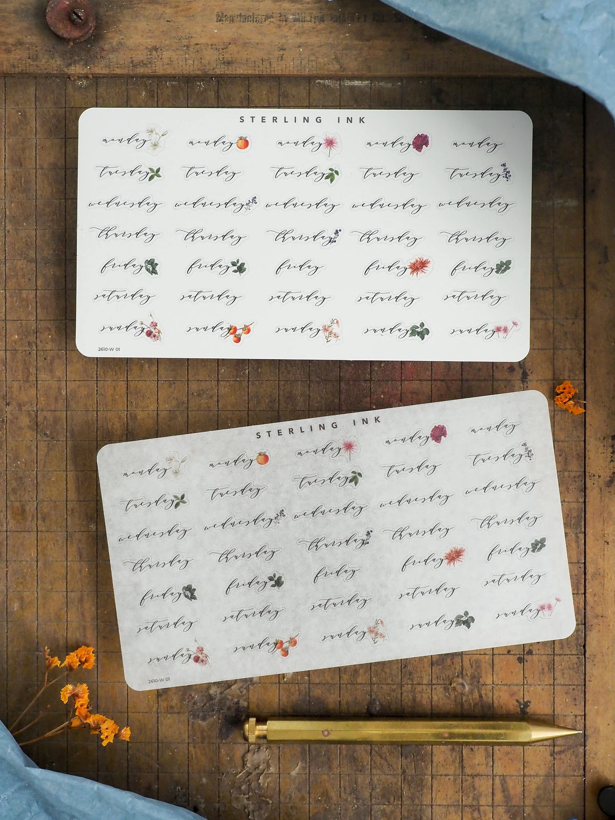 Weekday Stickers - October 2026