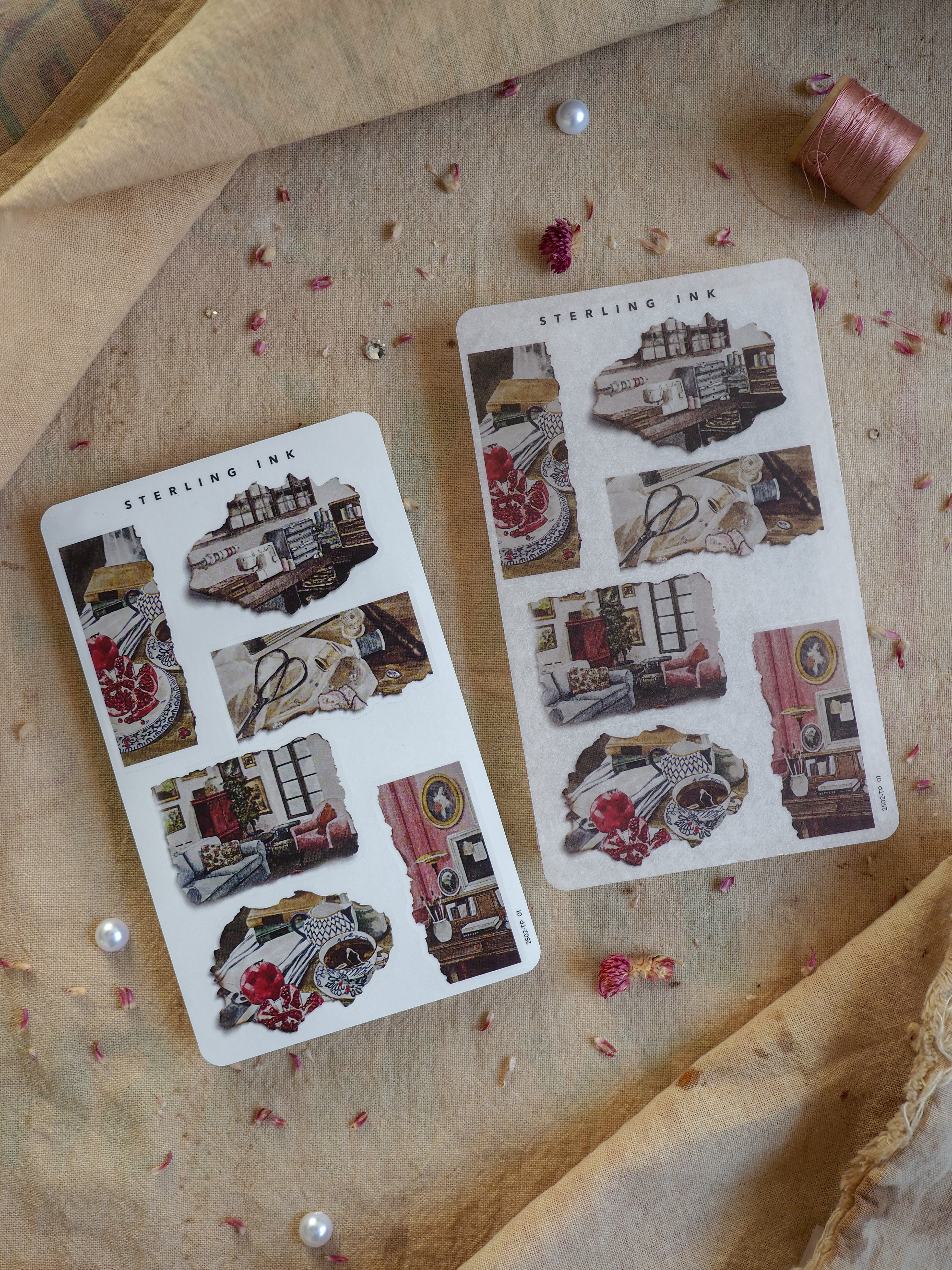 Torn Paper Stickers - February 2025