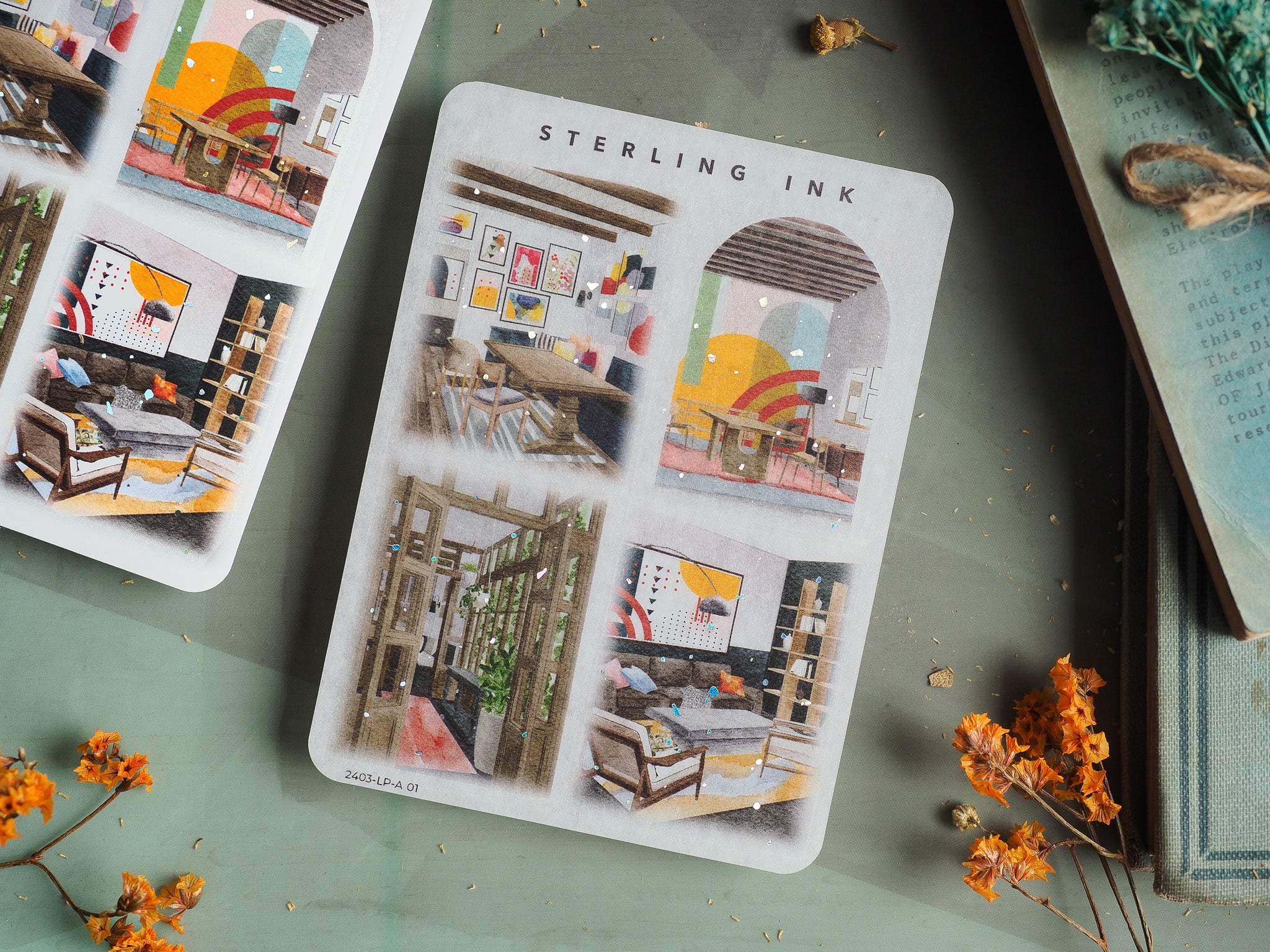 Large Illustration Stickers (Holographic Foil) - March 2024