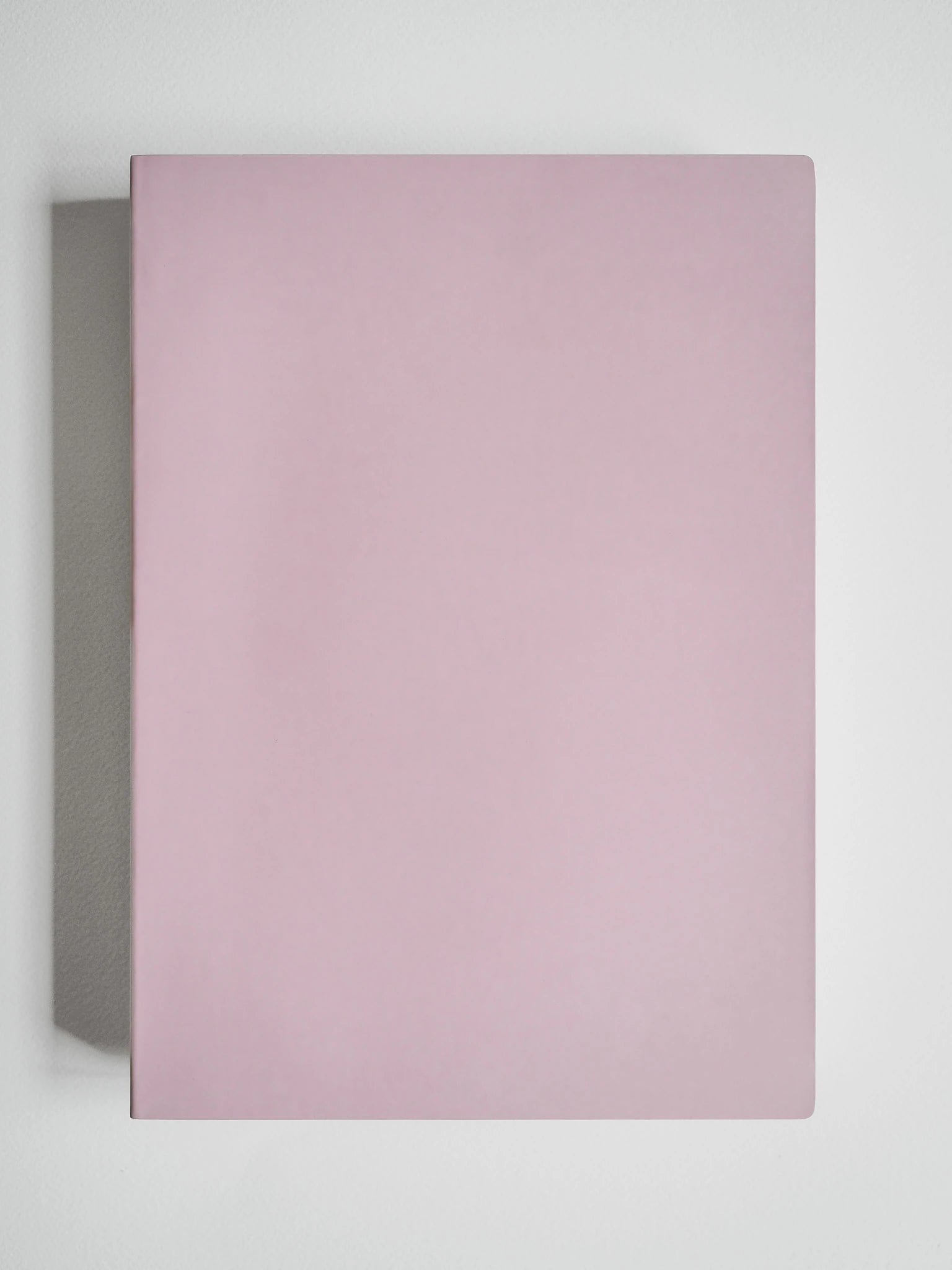 A minimalist, solid light pink rectangular box or book cover shown from a top-down perspective against a clean, light gray background.
#Color_Fairyfloss