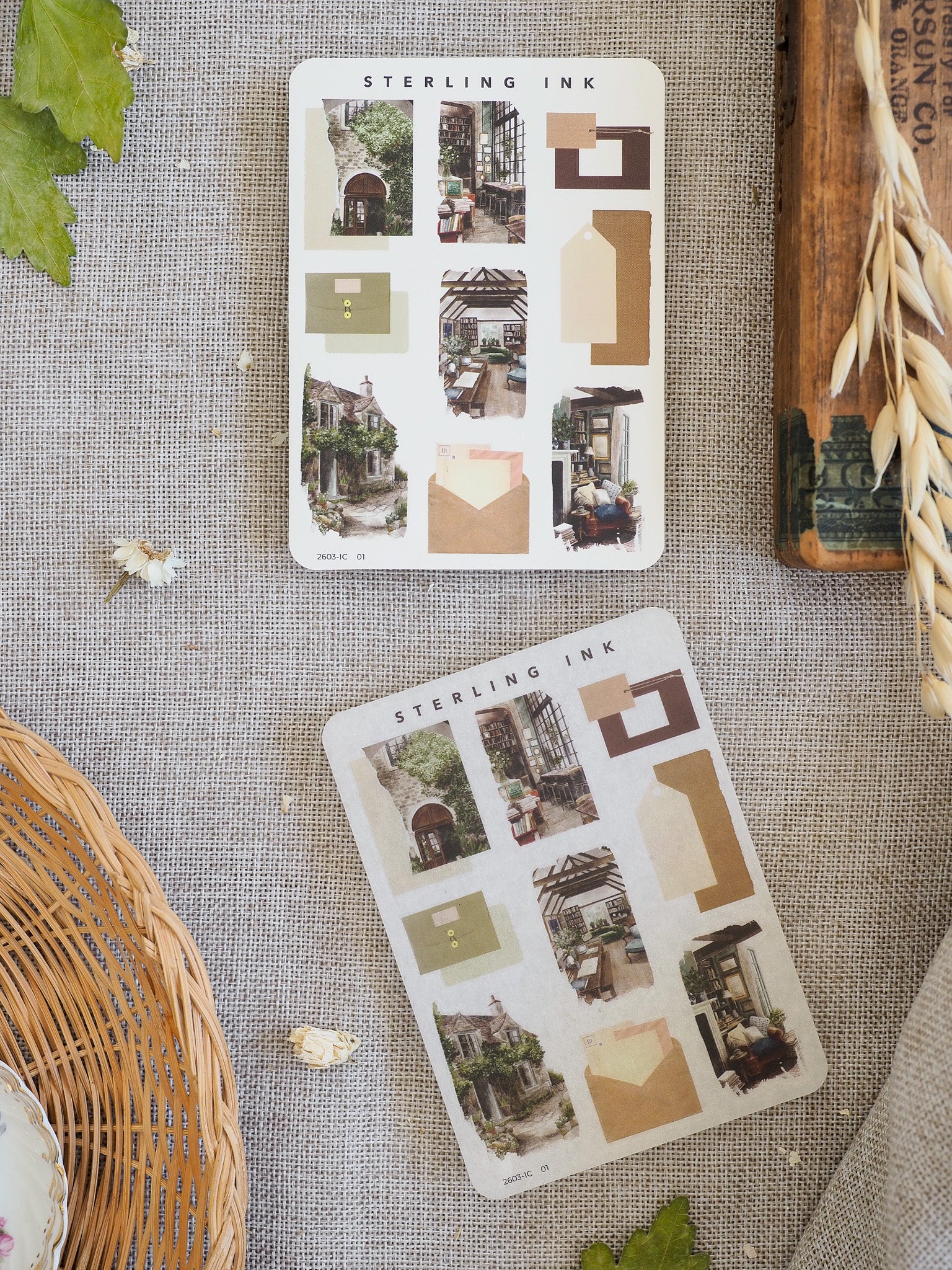 Mini elements icon stickers in neutral beige tones, featuring various architectural sketches like arches and doorways for decorating planners and journals.