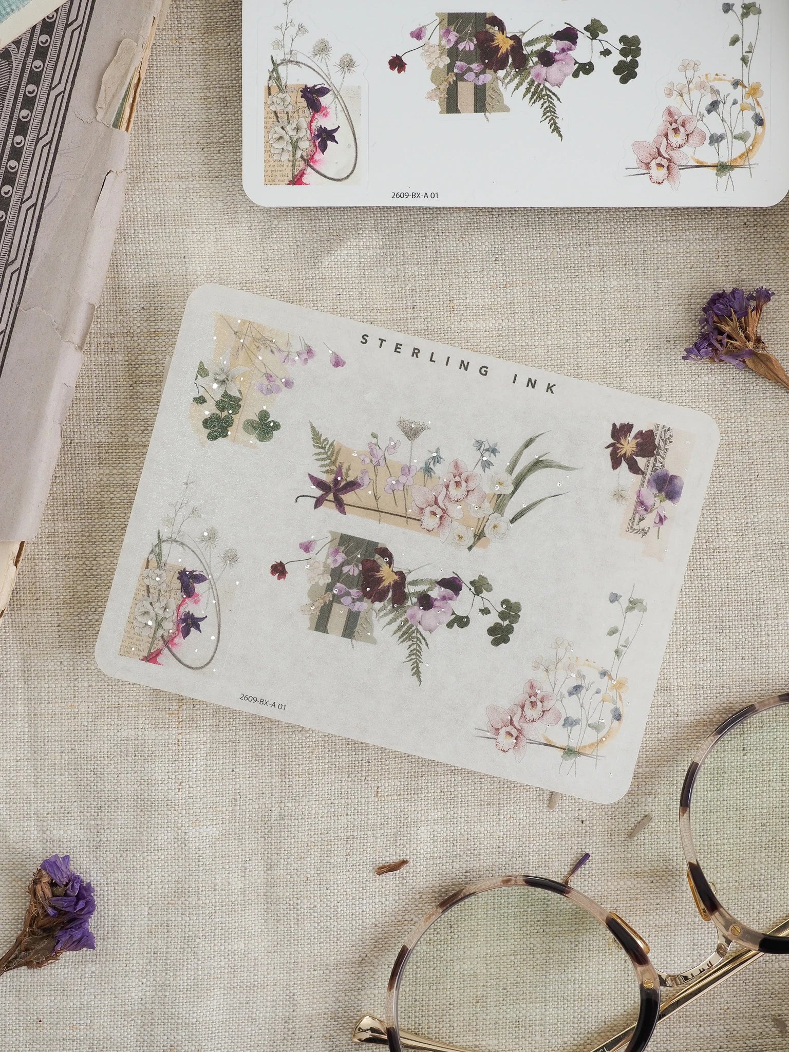 Edges and Corners Stickers (Silver Foil) - September 2026