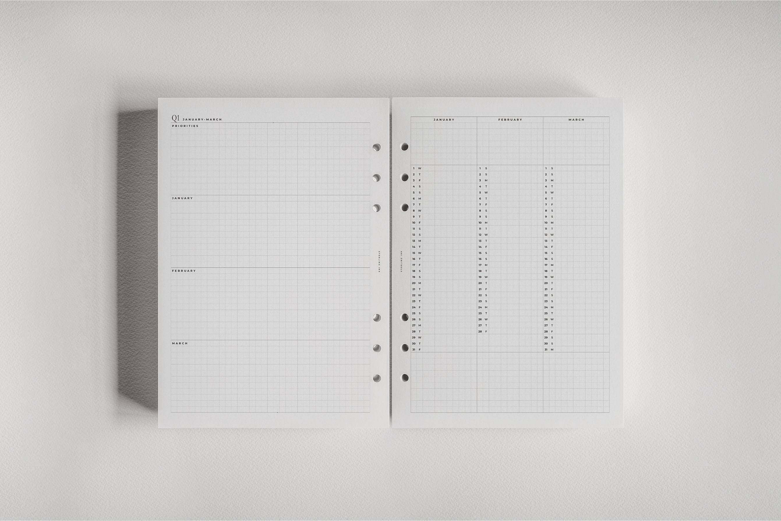 Monthly | 2026 Dated Planner Inserts