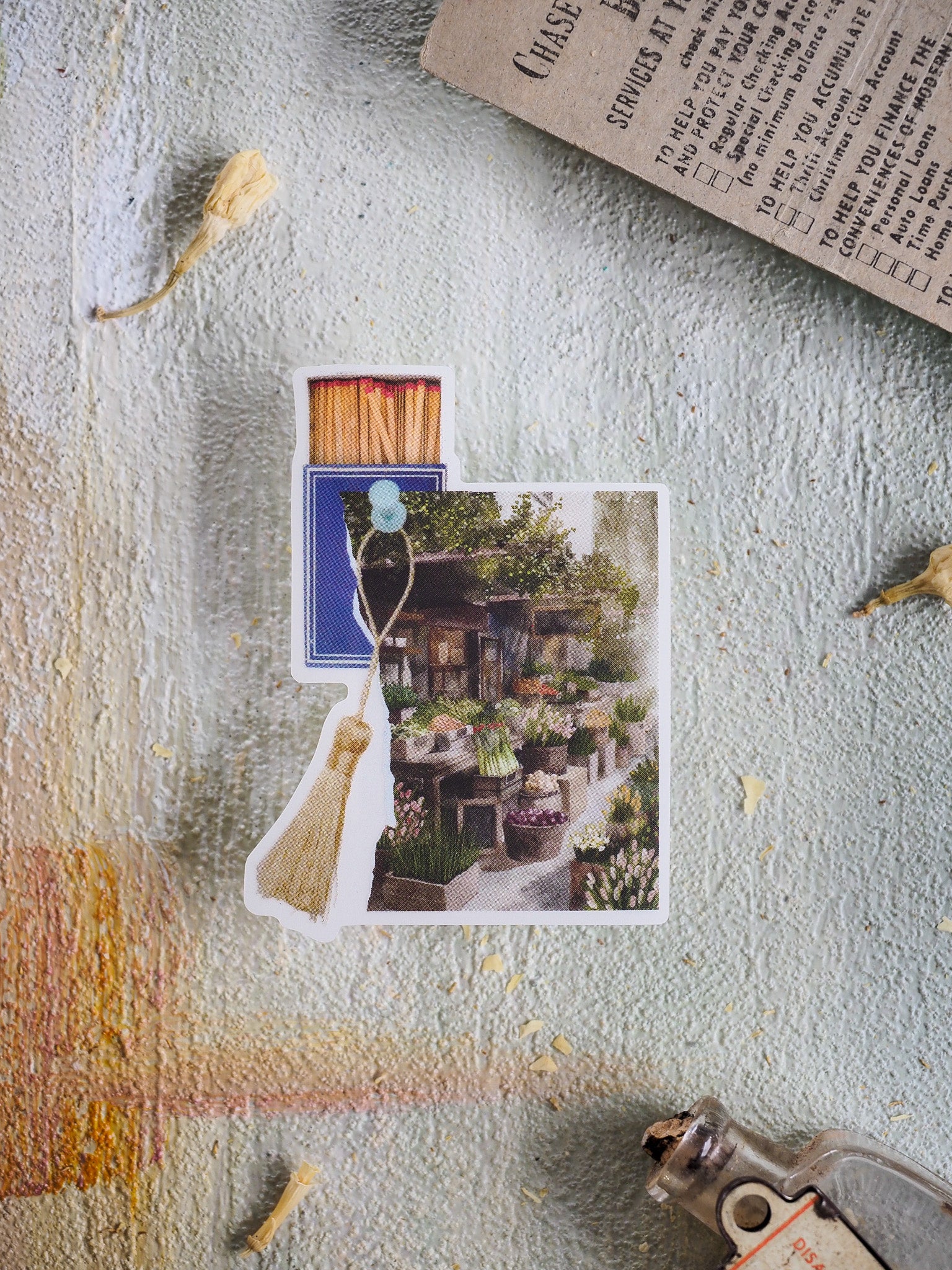 Vinyl Die-cut Stickers: Spring Market (Clear Vinyl) - April 2026