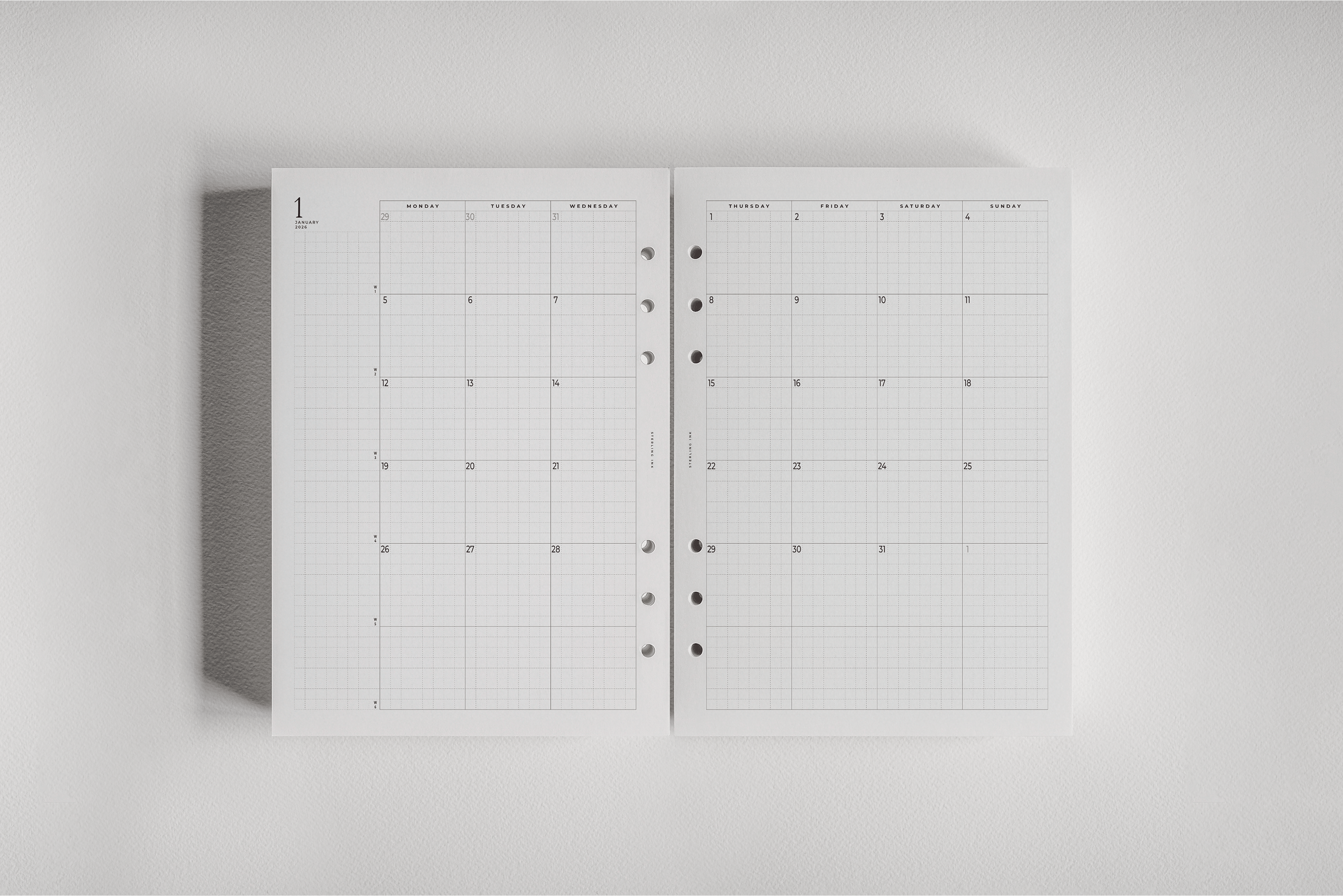 Monthly | 2026 Dated Planner Inserts