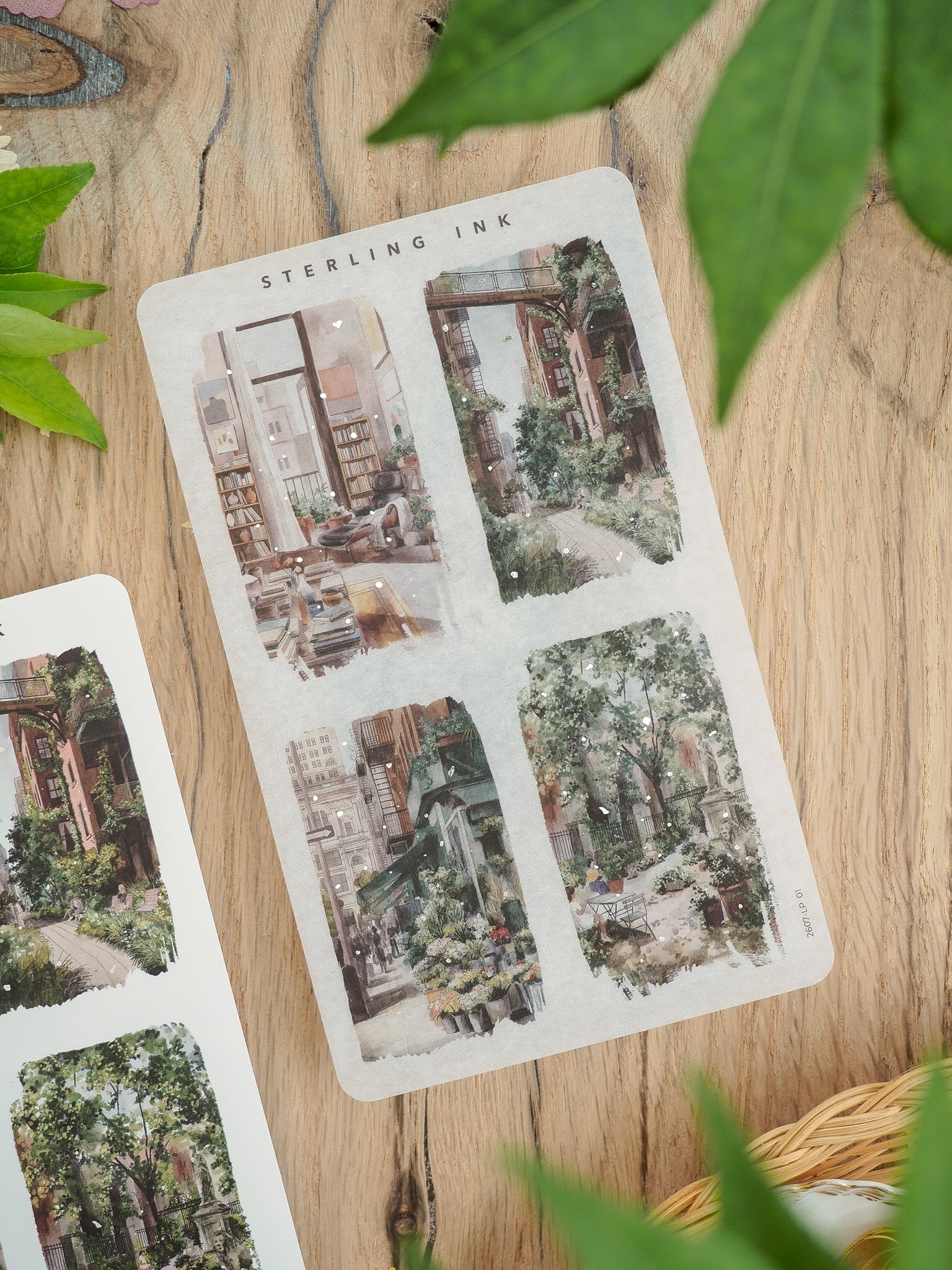 Large Illustration Stickers (Silver Foil) - July 2026