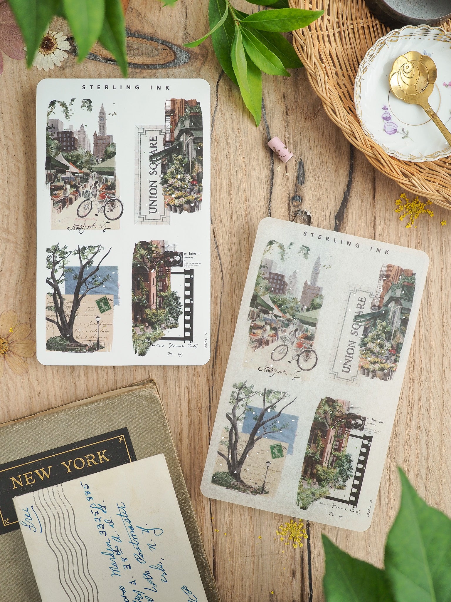Collage Stickers (Silver Foil) - July 2026