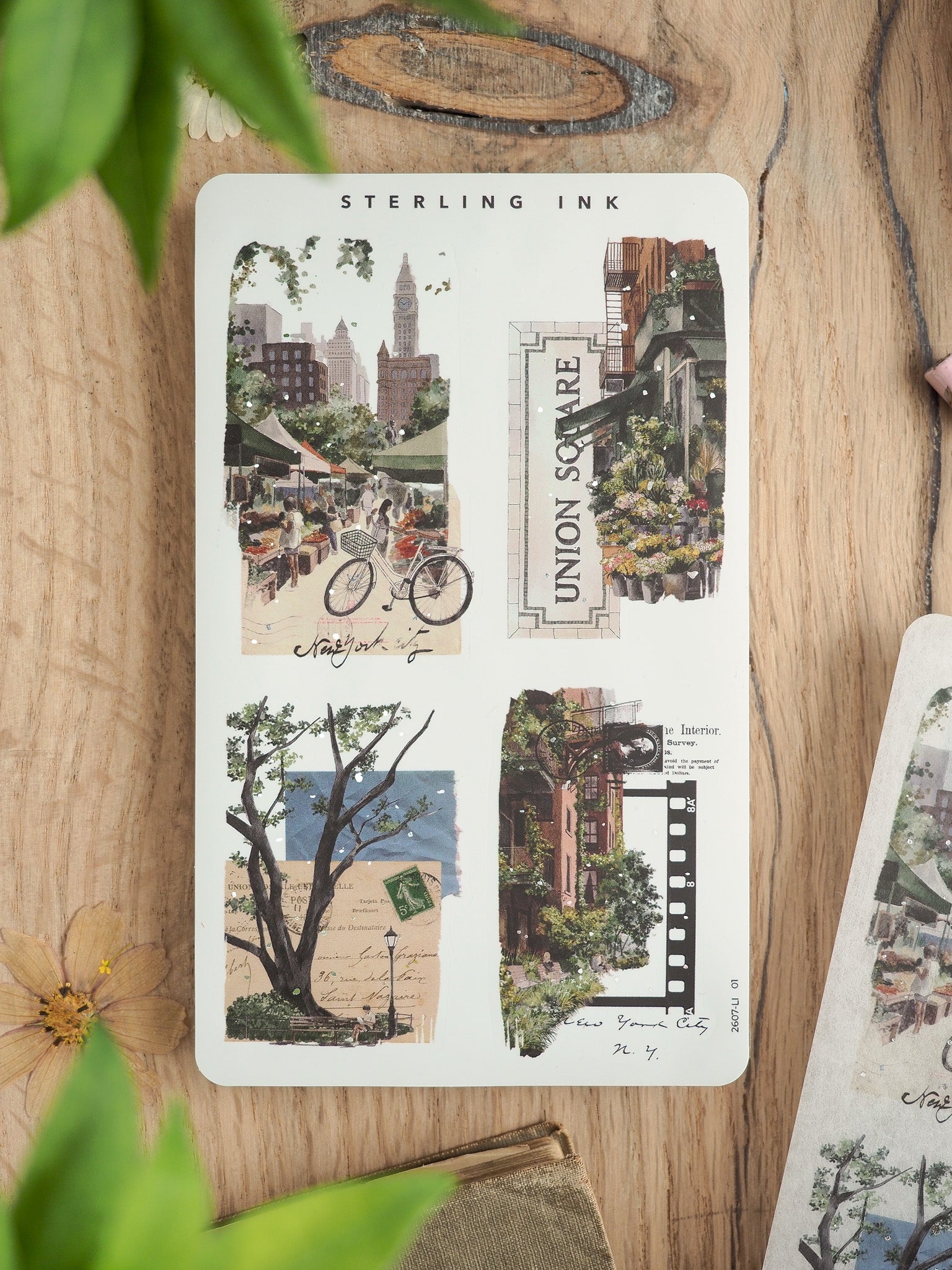 Collage Stickers (Silver Foil) - July 2026