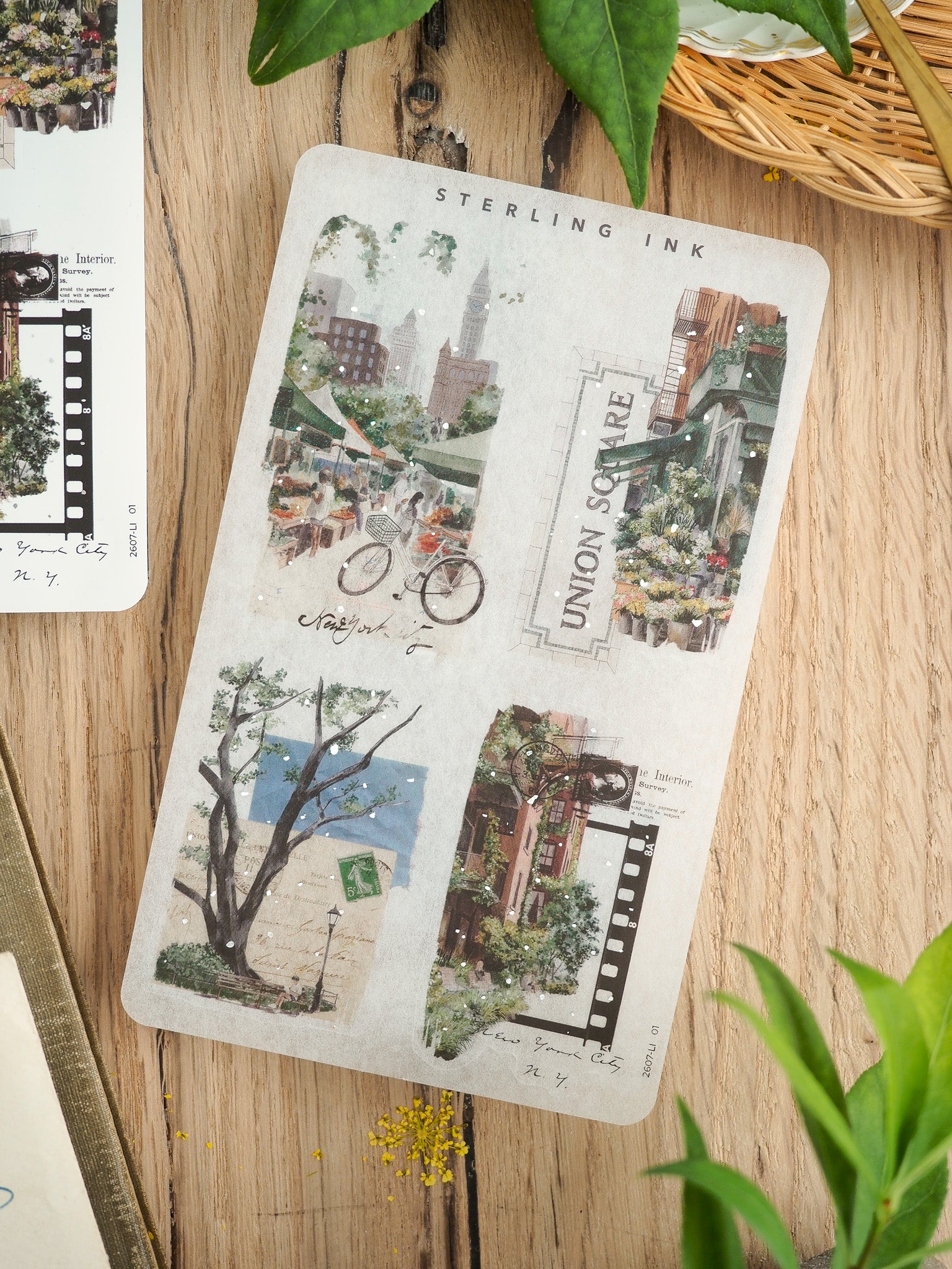 Collage Stickers (Silver Foil) - July 2026