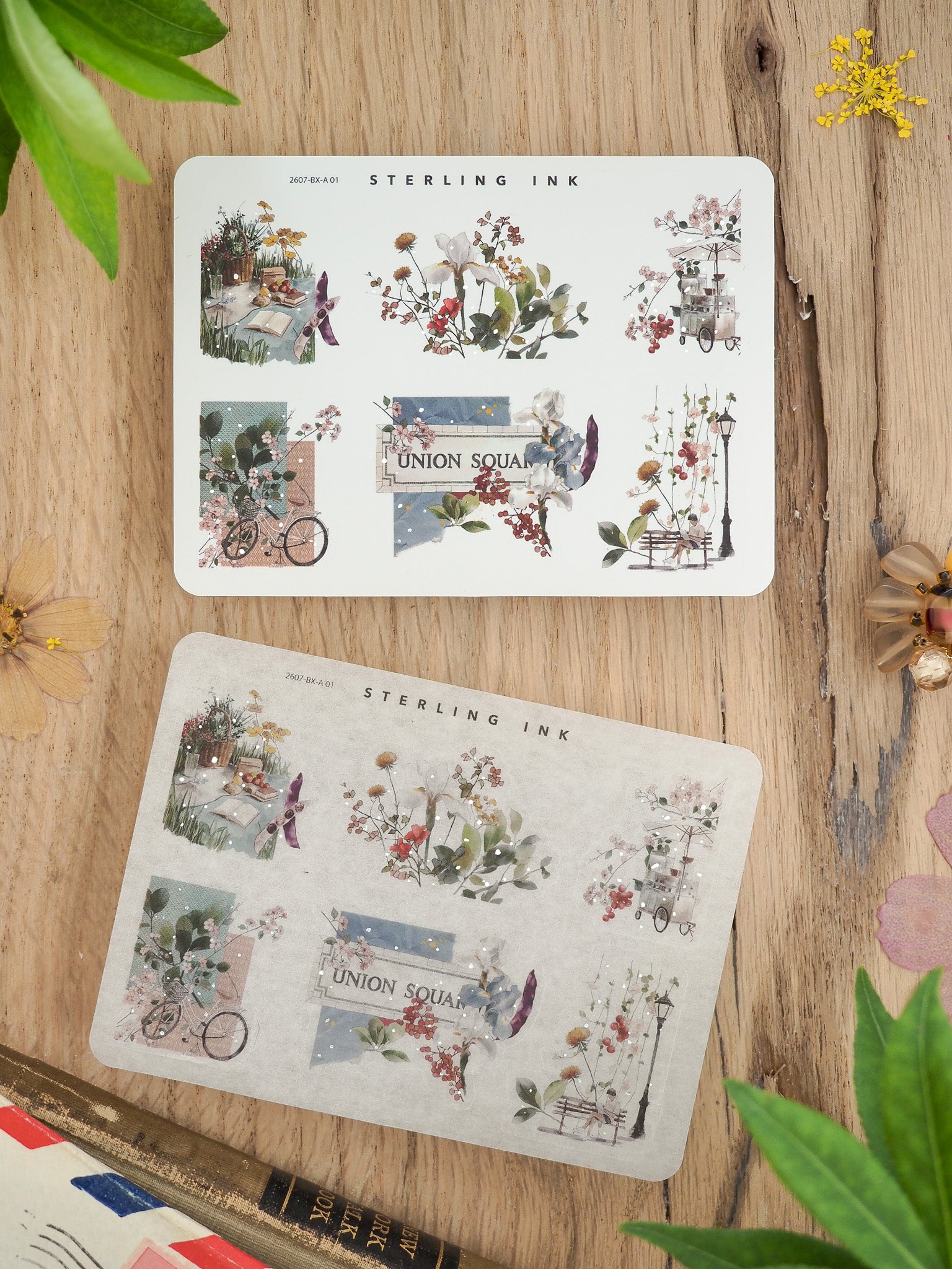 Edges and Corners Stickers (Silver Foil) - July 2026