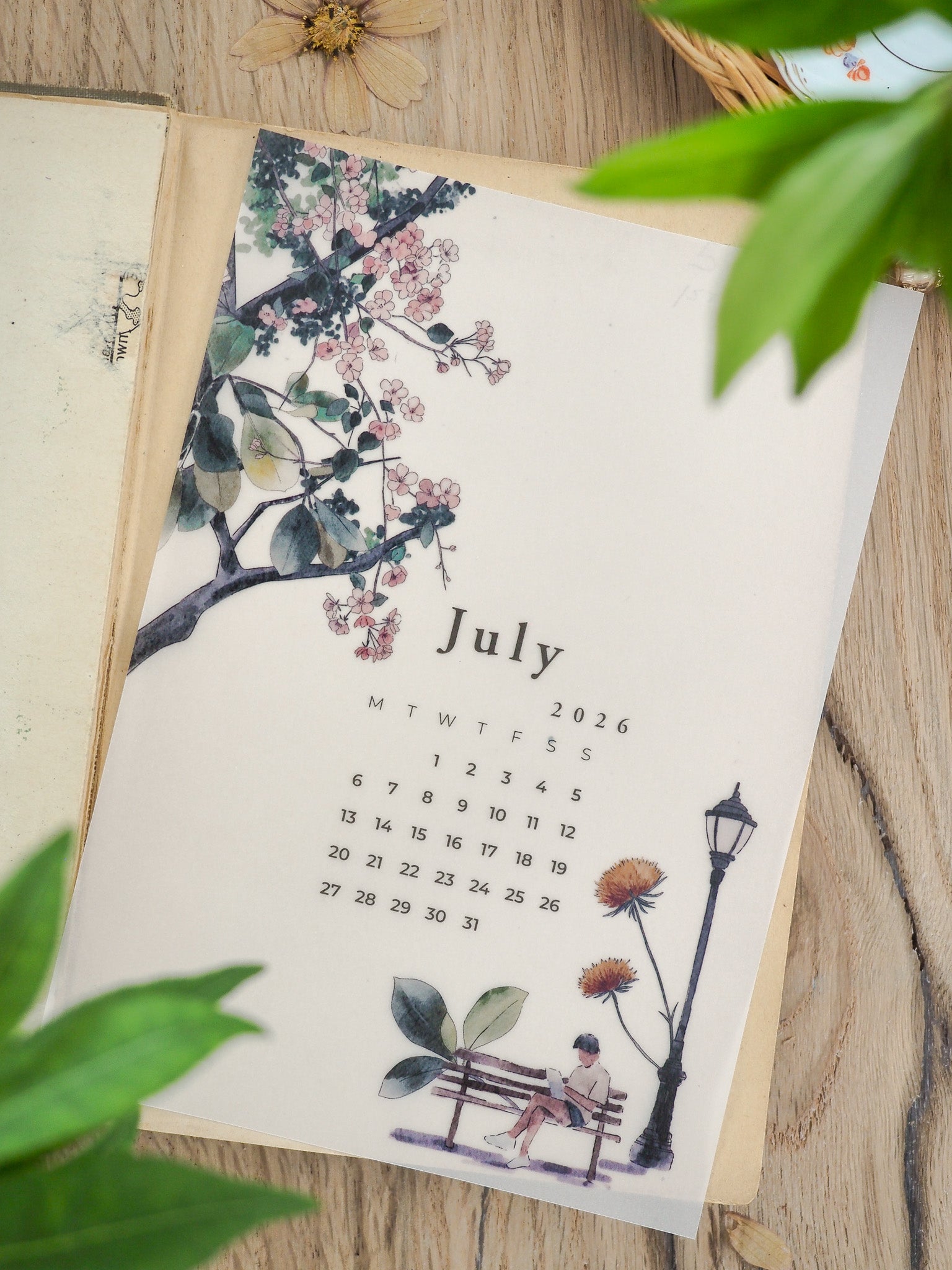 B6 Monthly Calendar - July 2026