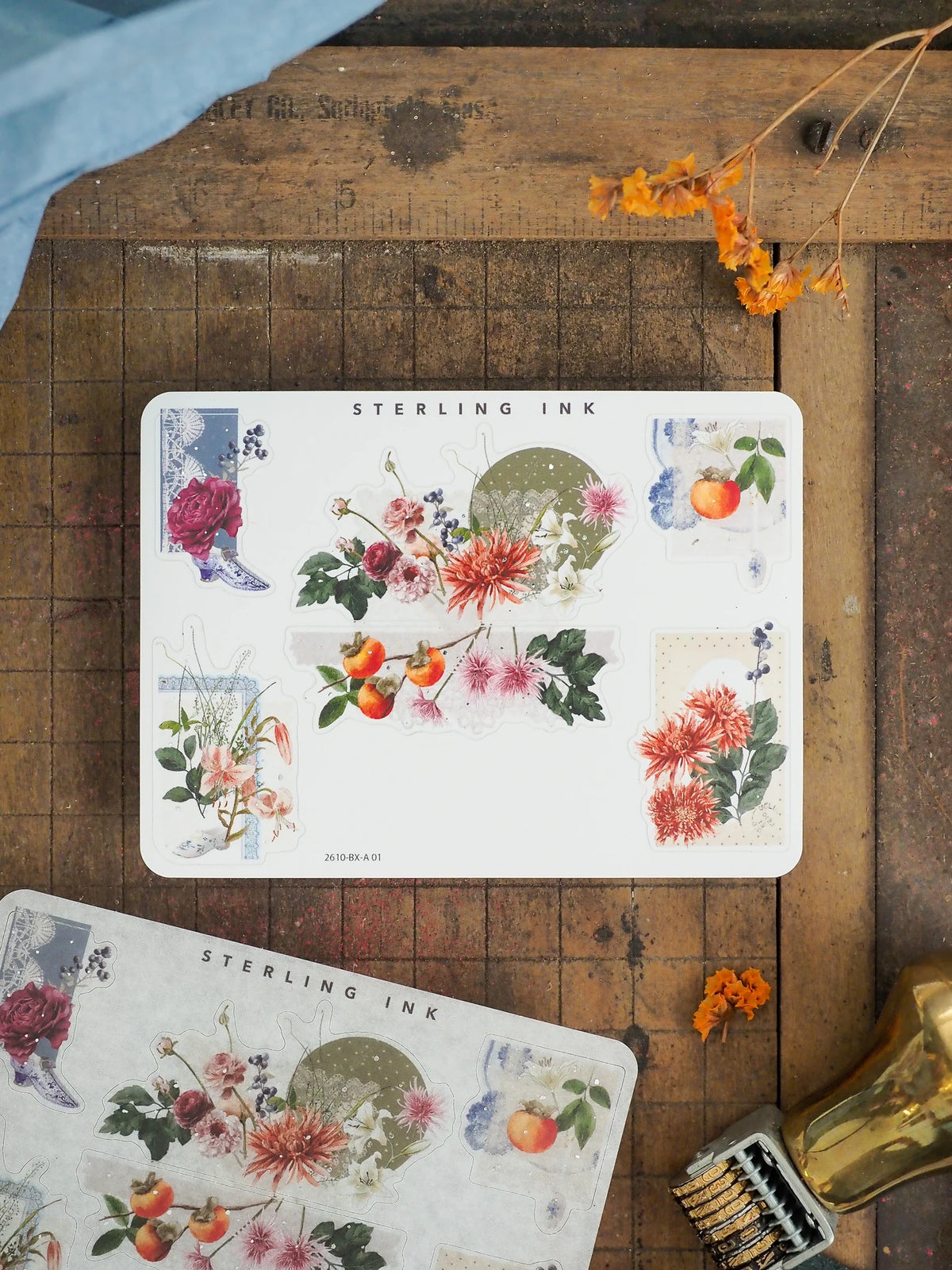 Edges and Corners Stickers (Silver Foil) - October 2026