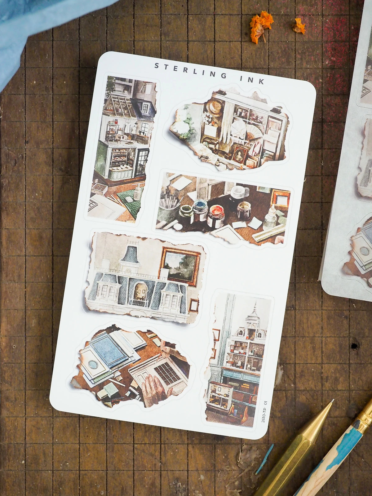 Torn Paper Stickers - October 2026