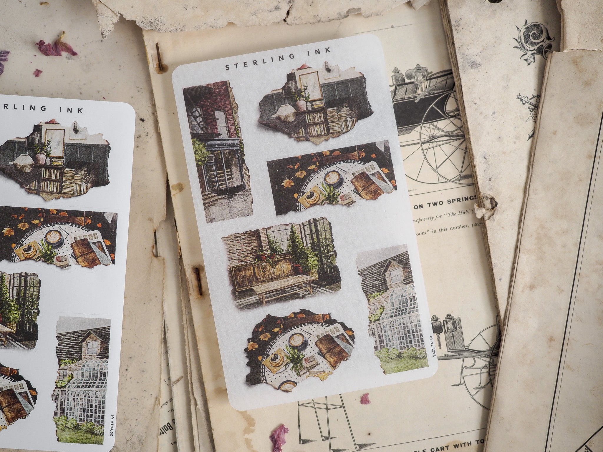 Torn Paper Stickers - September 2024