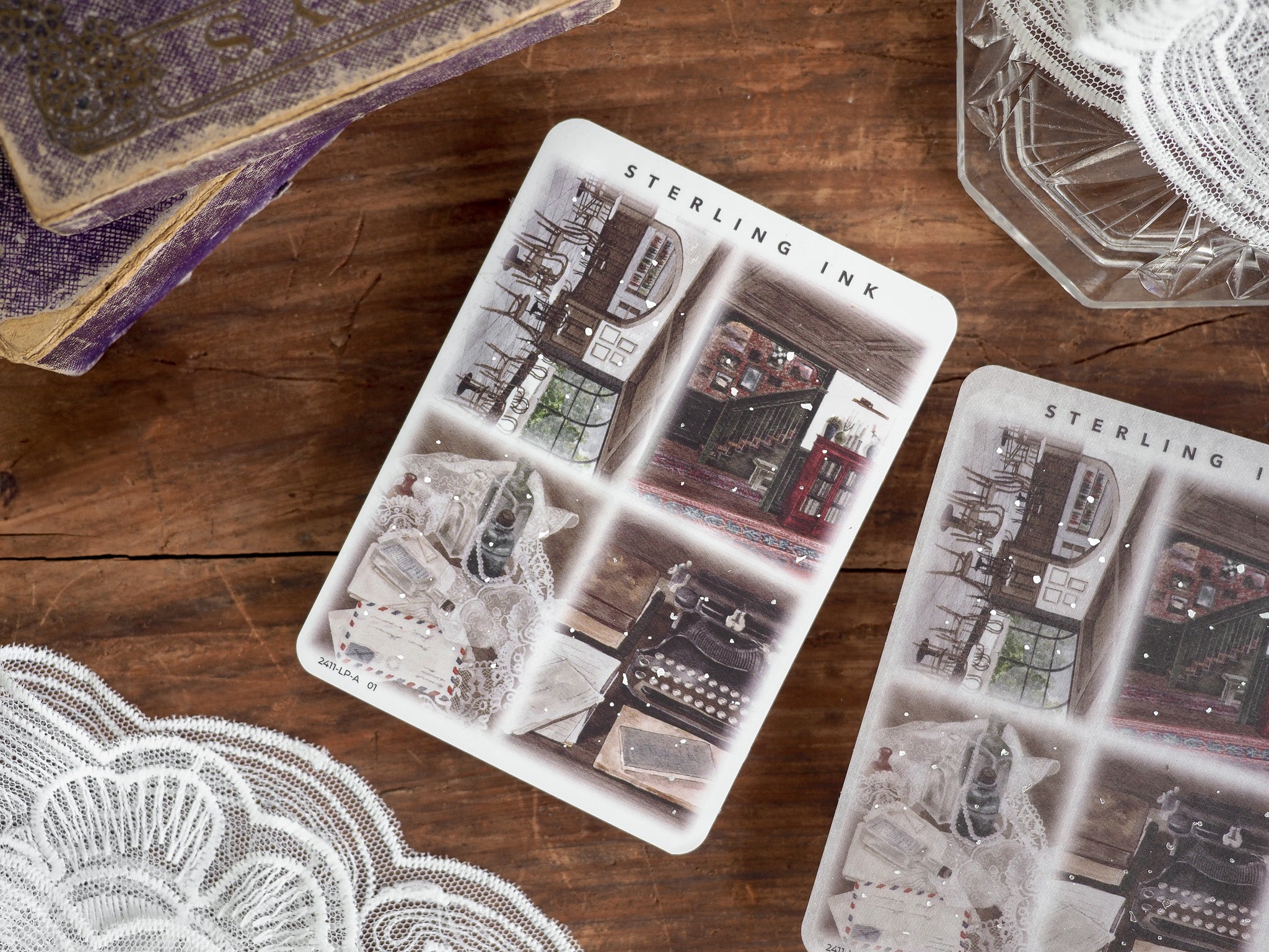 Large Illustration Stickers (Silver Foil) - November 2024