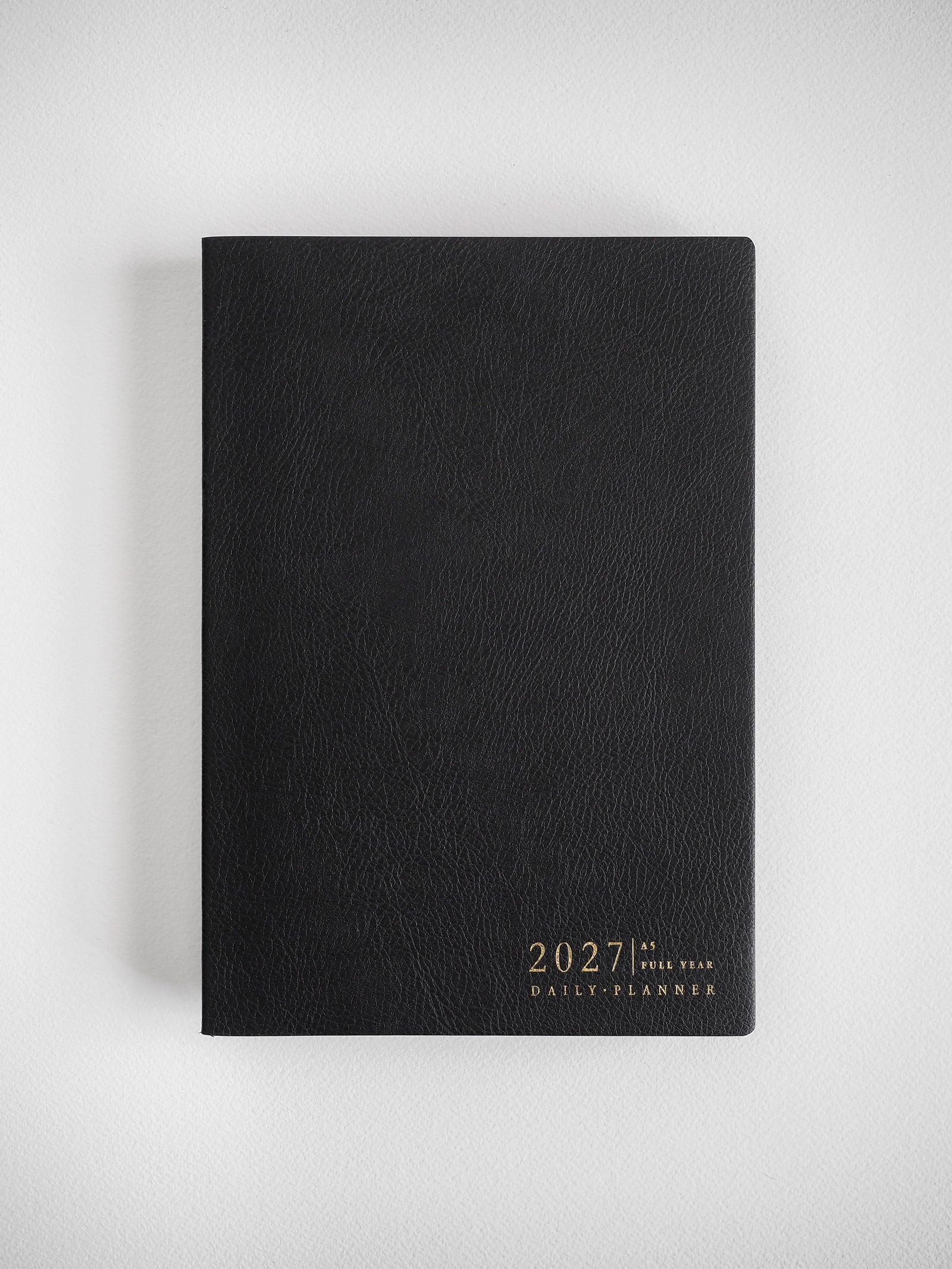 2027 A5 Daily Full year planner interior layout in Onyx #color_onyx