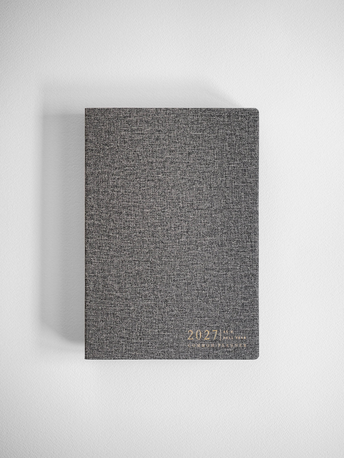 2027 A5 Horizontal Full year planner interior layout in Tweed #color_tweed