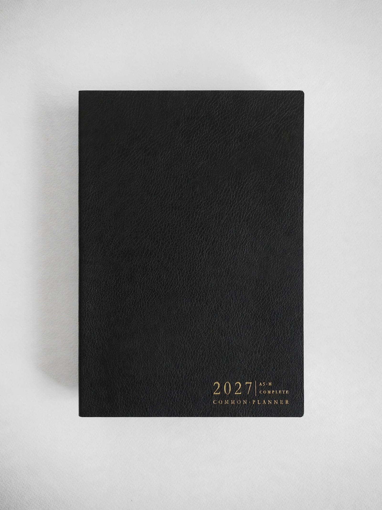 2027 A5 Horizontal Complete planner interior layout in Onyx #color_onyx