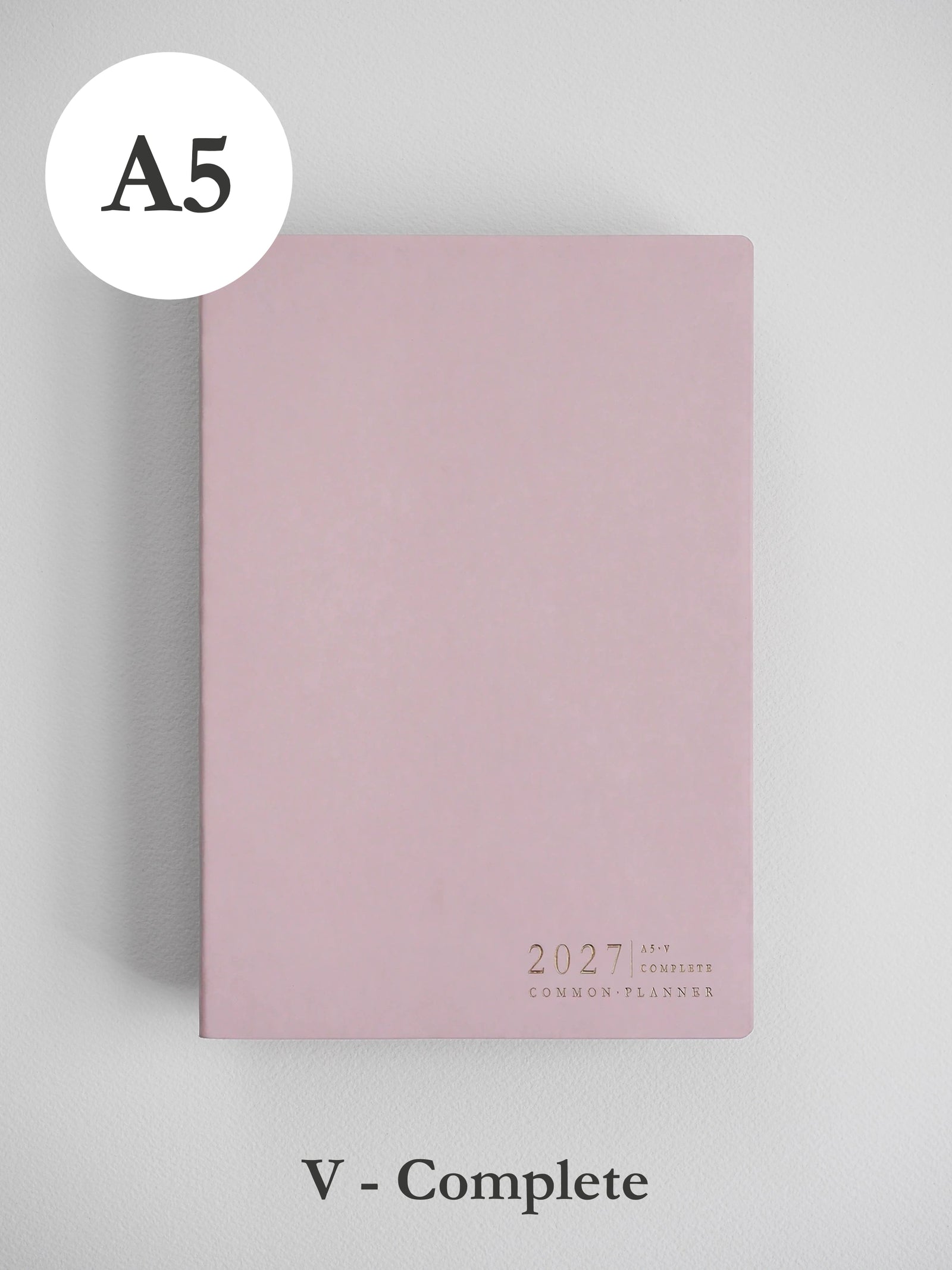 2027 A5 Vertical Complete (softcover) planner front cover in Fairy Floss #color_fairyfloss