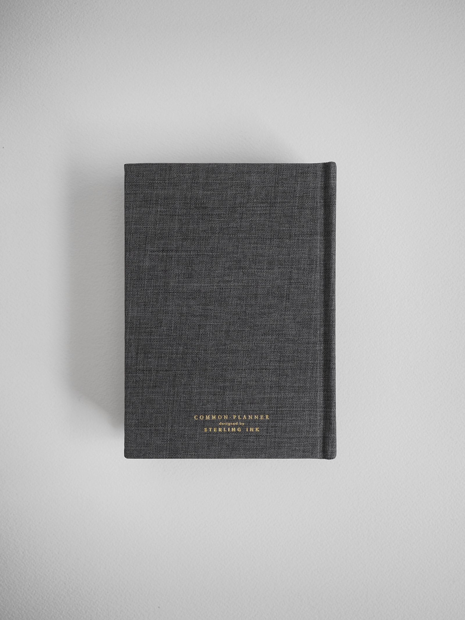 2027 A6 planner back cover in Charcoal #color_charcoal