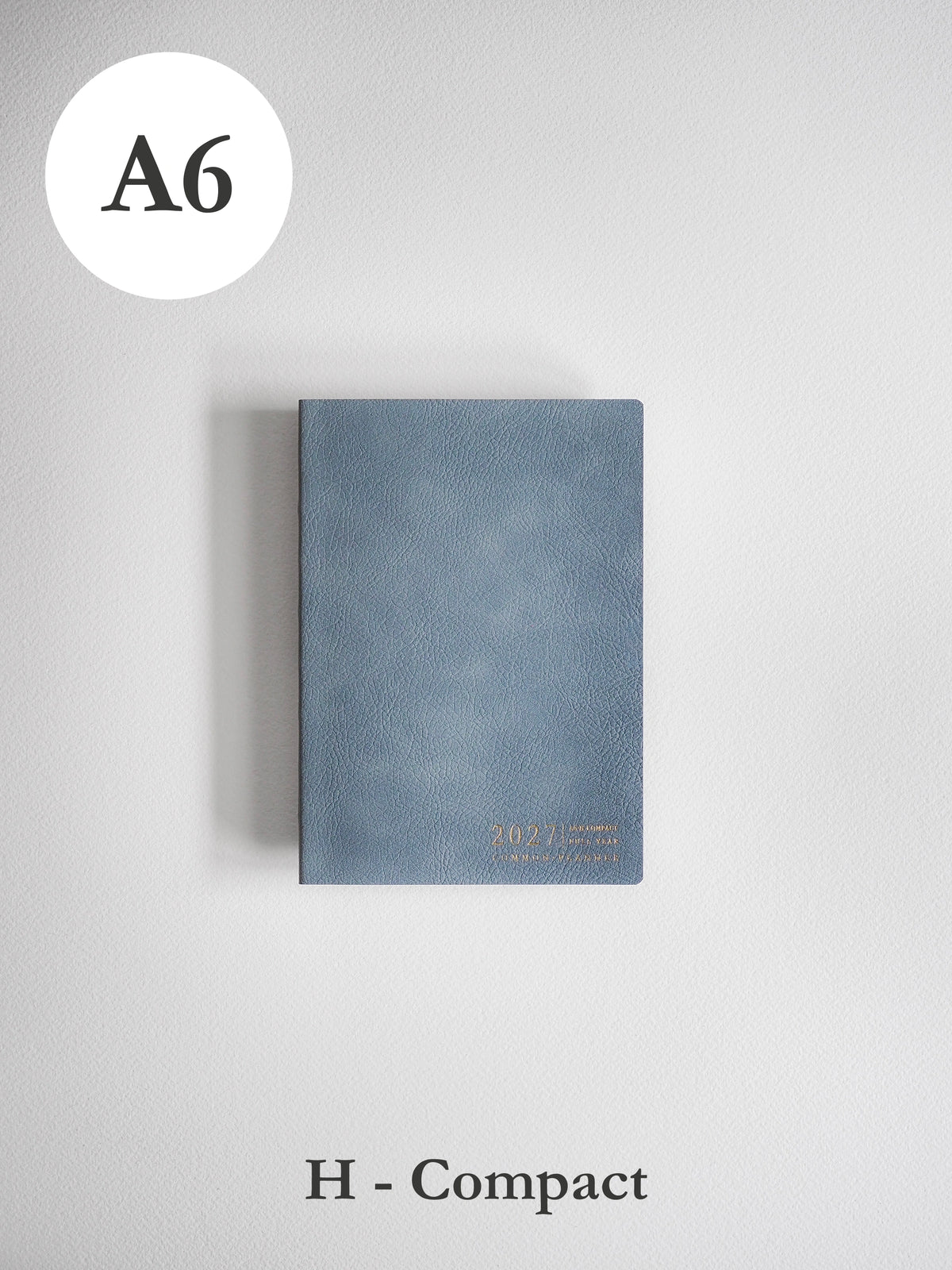 2027 A6 Horizontal Compact planner front cover in Mist #color_mist