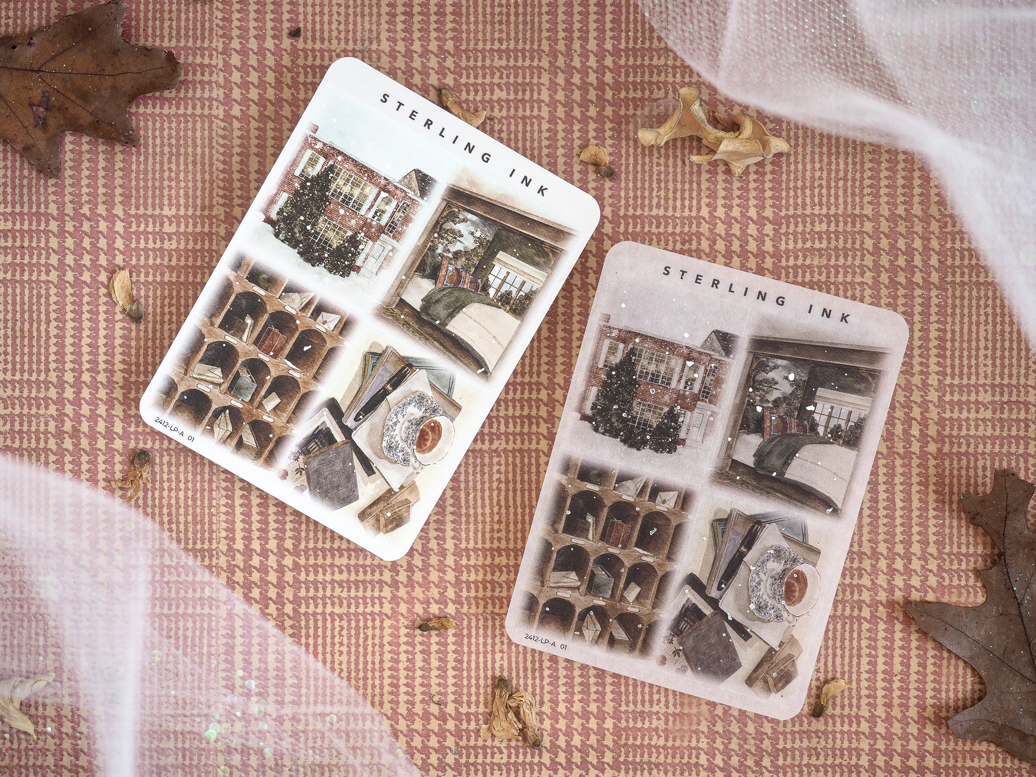 Large Illustration Stickers (Silver Foil) - December 2024