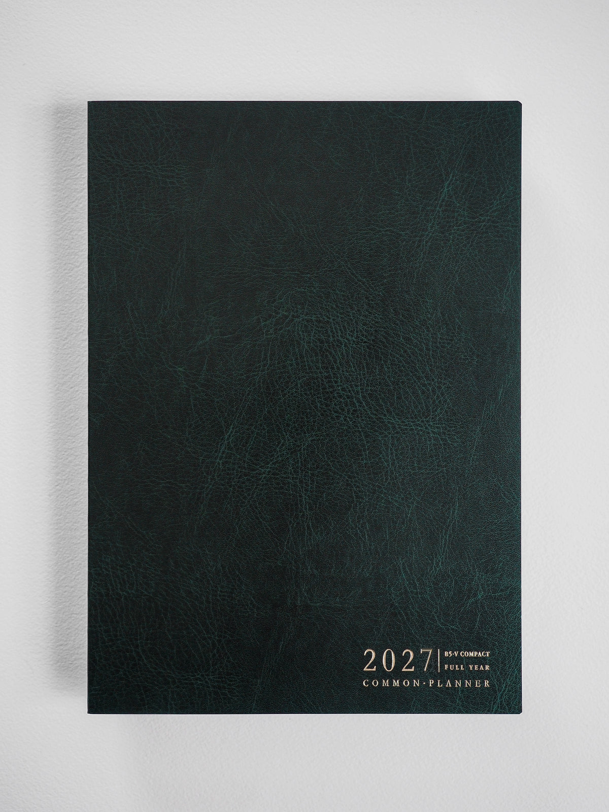 2027 B5 Vertical Compact planner interior layout in Forest #color_forest