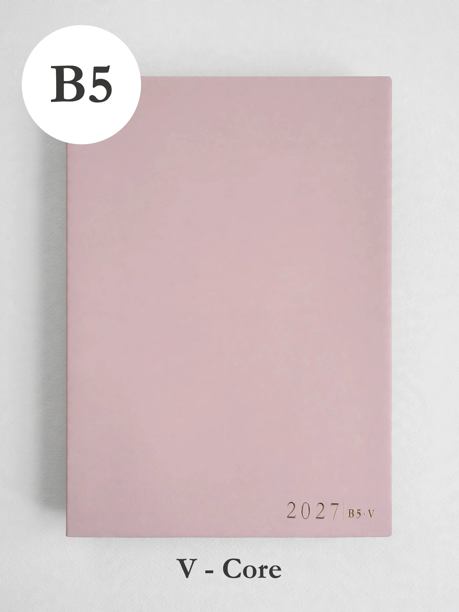 2027 B5 Vertical Core planner front cover in Fairy Floss #color_fairyfloss
