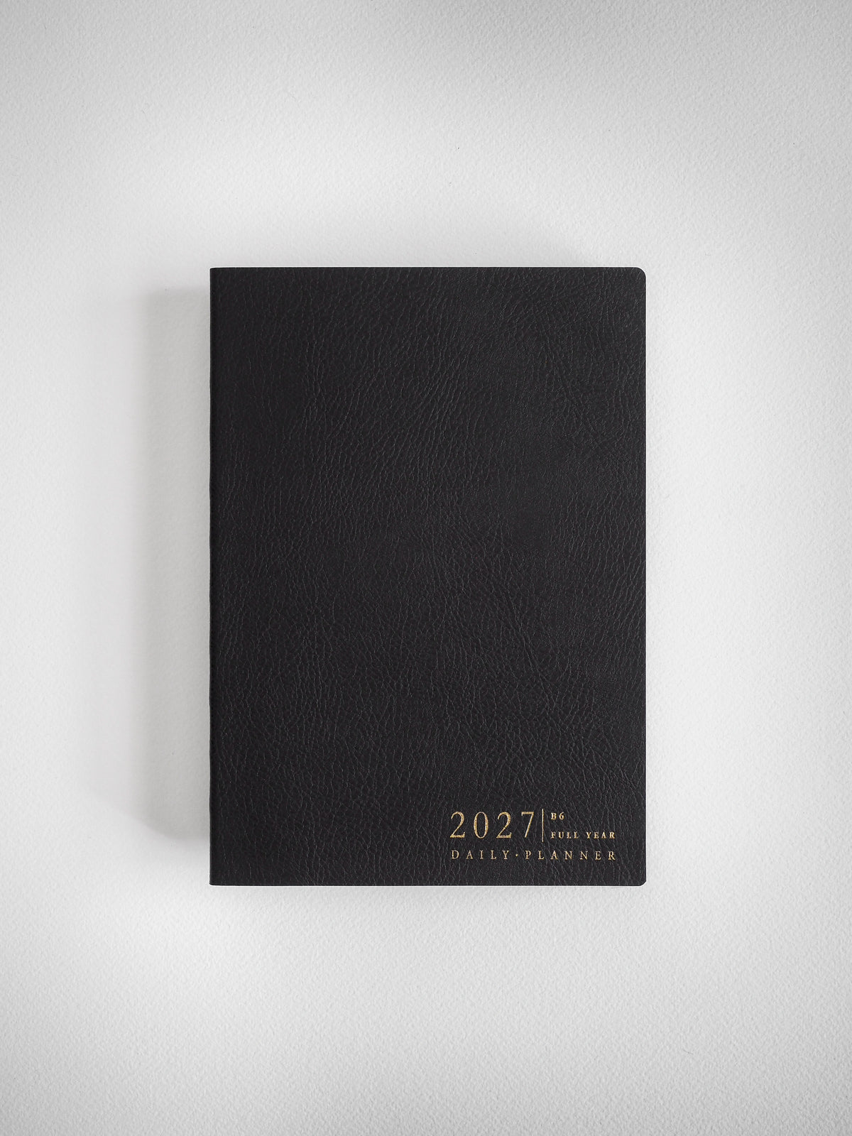 2027 B6 Daily Full year planner interior layout in Onyx #color_onyx
