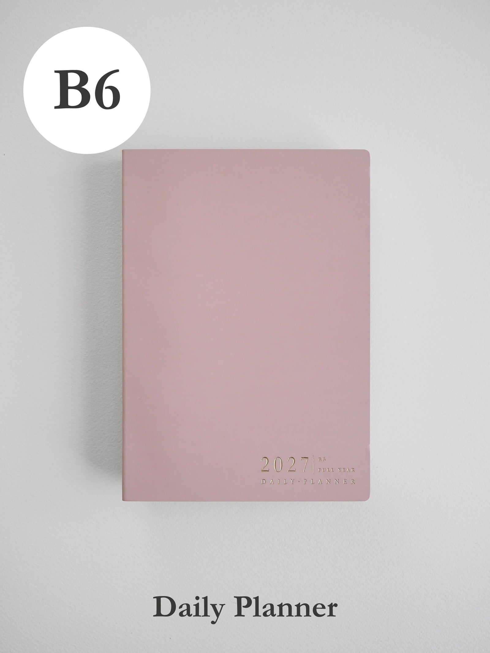 2027 B6 Daily Daily planner front cover in Fairy Floss #color_fairyfloss