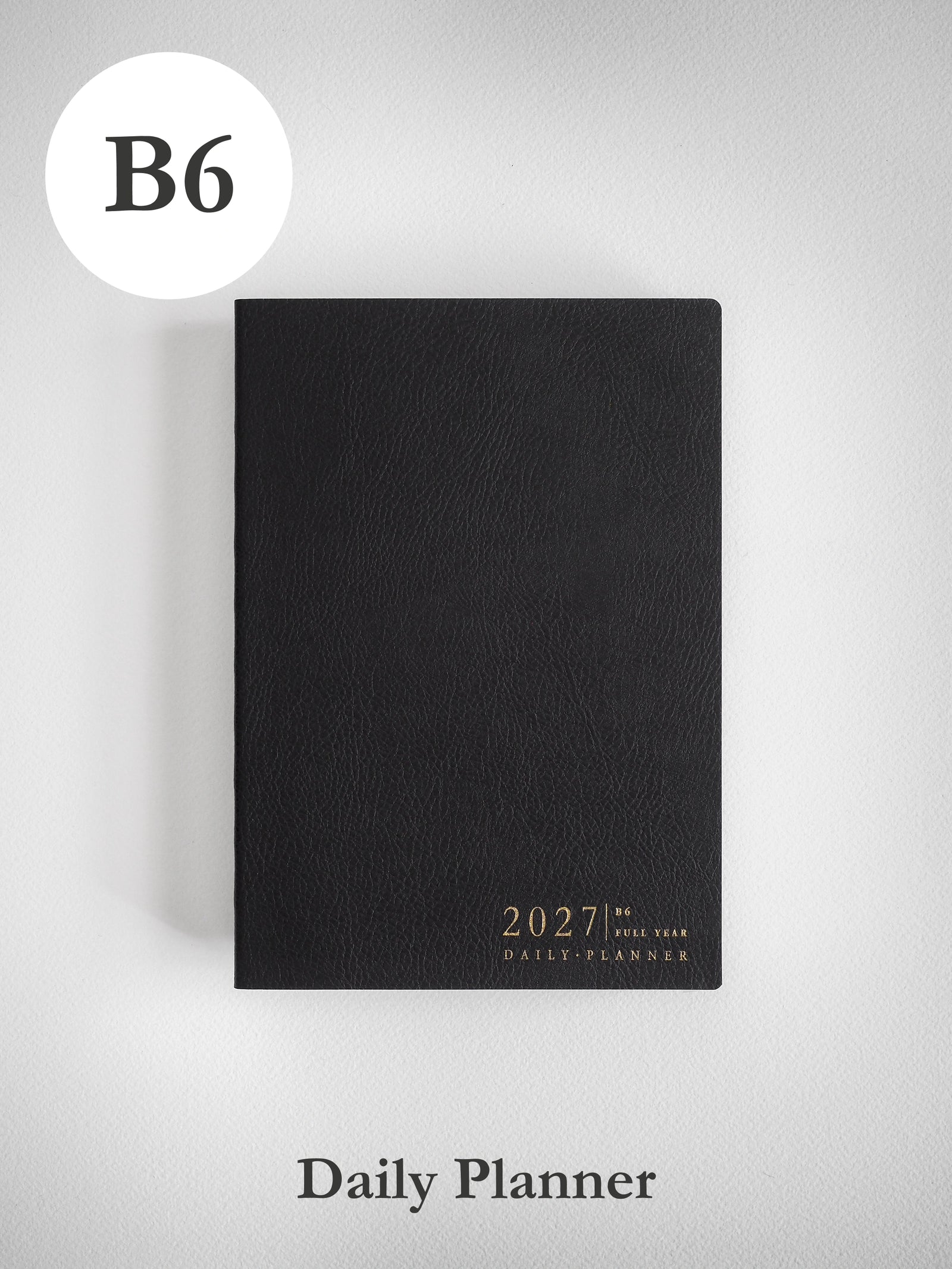 2027 B6 Daily Daily planner front cover in Onyx #color_onyx