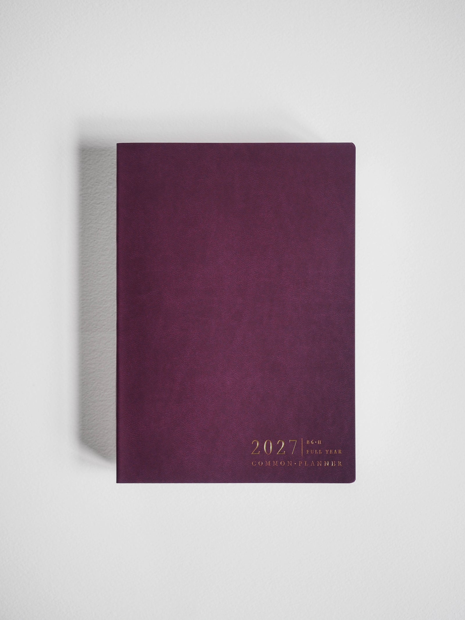 2027 B6 Horizontal Full year planner interior layout in Mulberry #color_mulberry