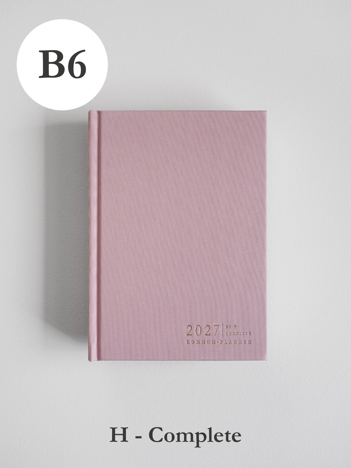 2027 B6 Horizontal Complete (hardcover) planner front cover in Seashell #color_seashell