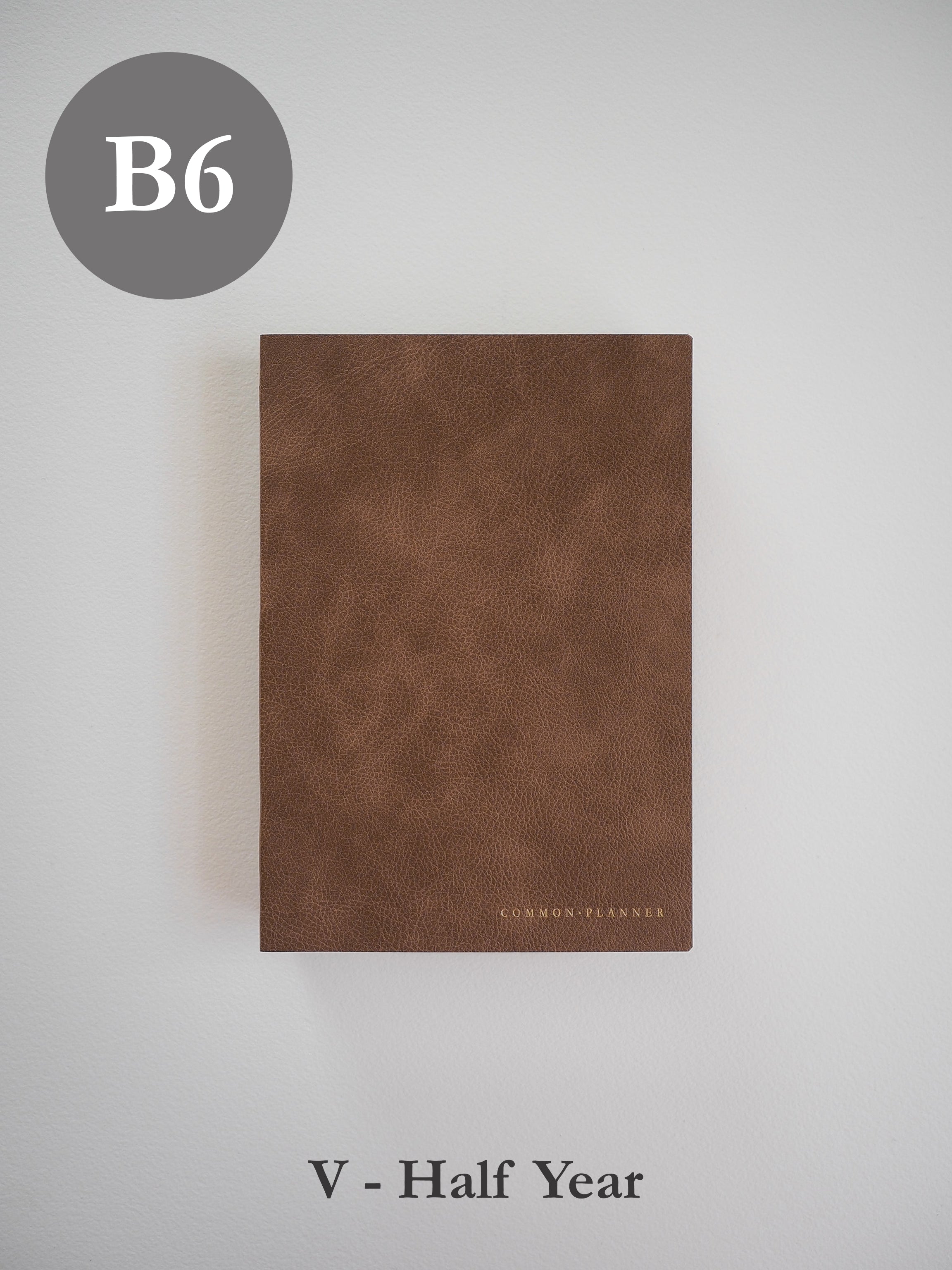 Undated Common Planner | B6 Vertical Half Year