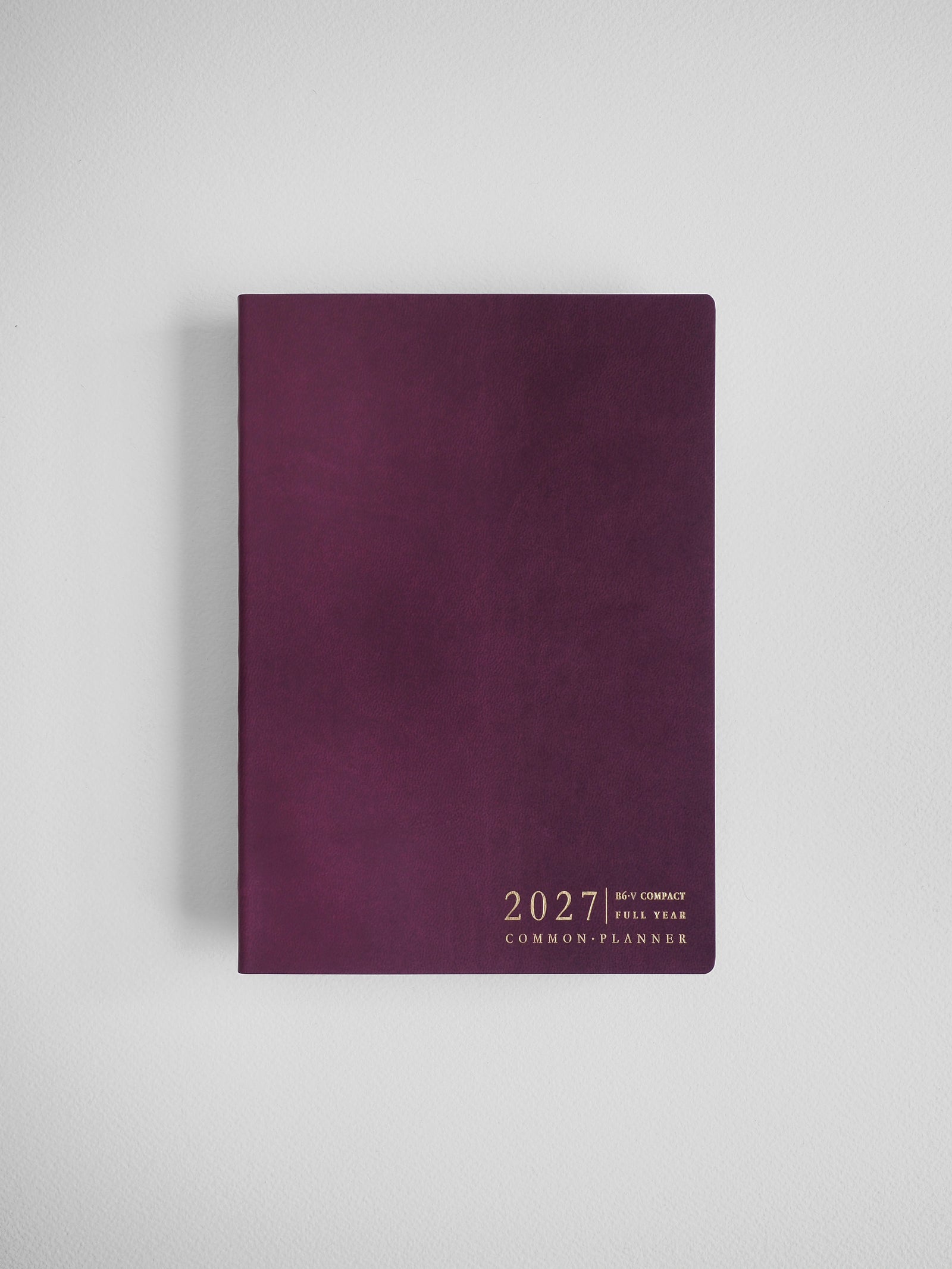 2027 B6 Vertical Compact planner interior layout in Mulberry #color_mulberry