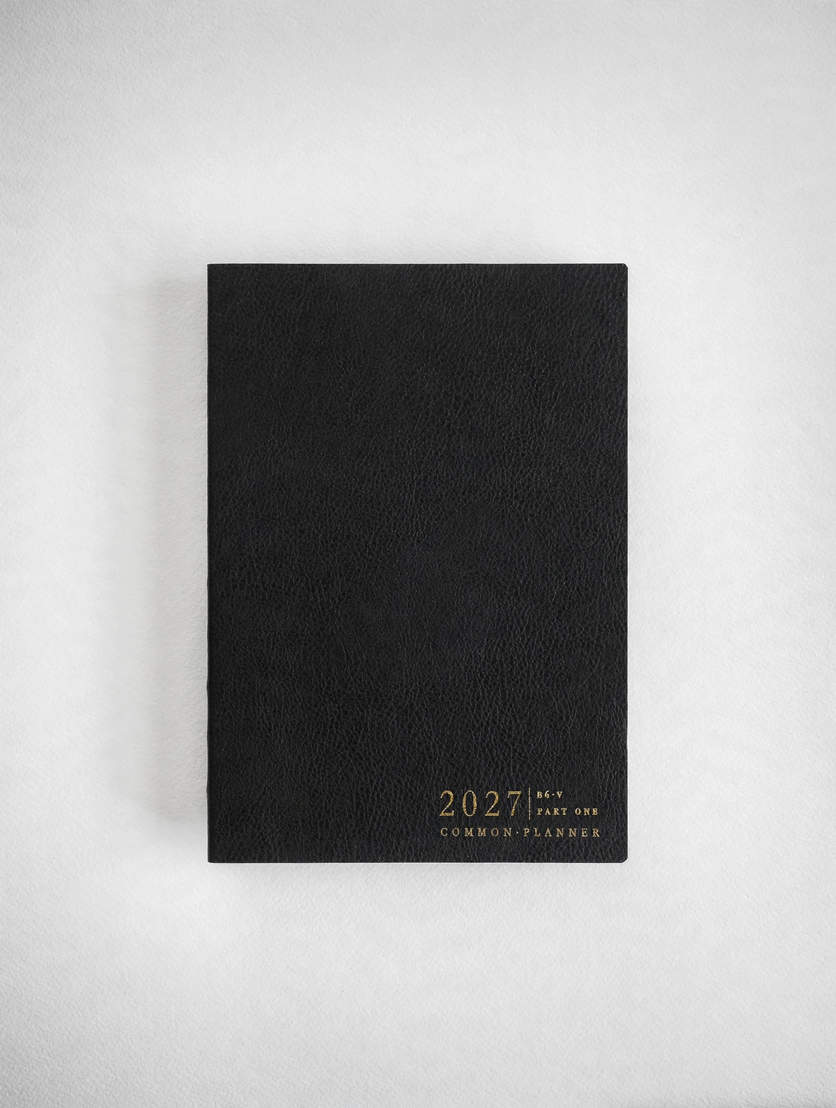 2027 B6 Vertical Half year part 1 planner interior layout in Onyx #color_onyx