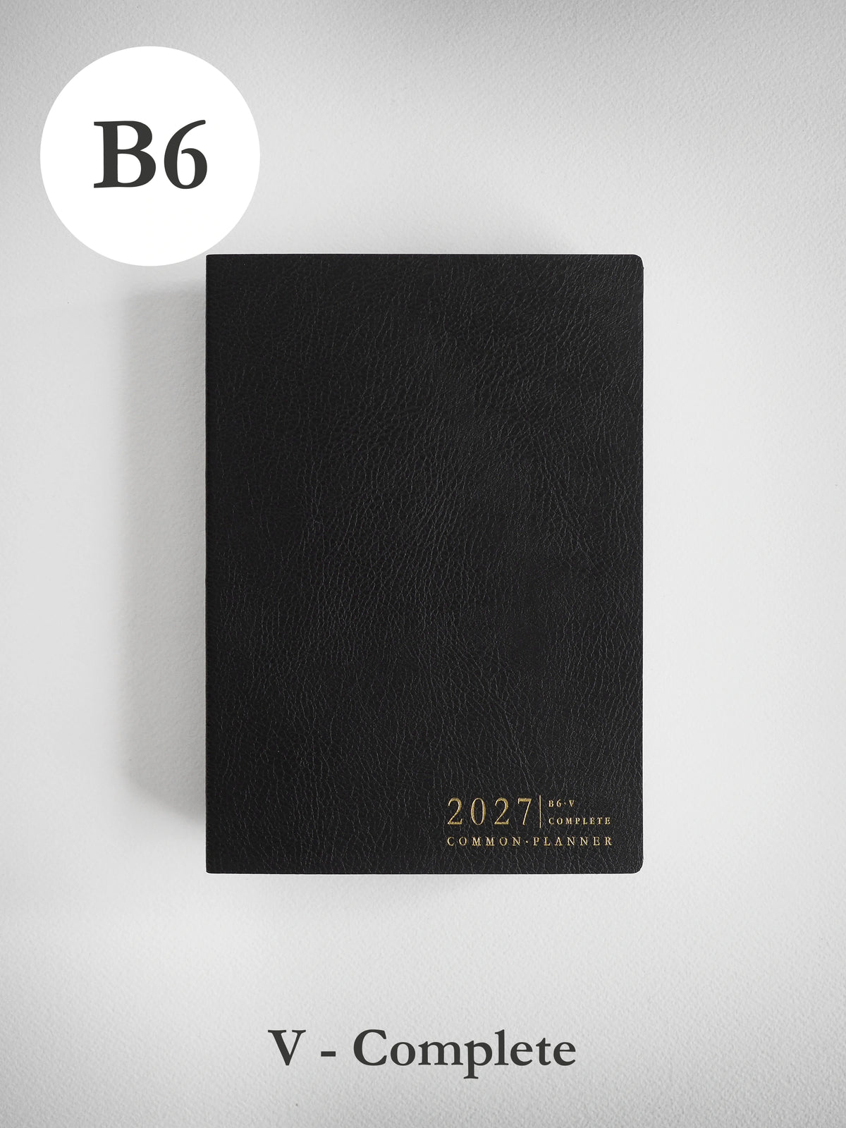 2027 B6 Vertical Complete (softcover) planner front cover in Onyx #color_onyx