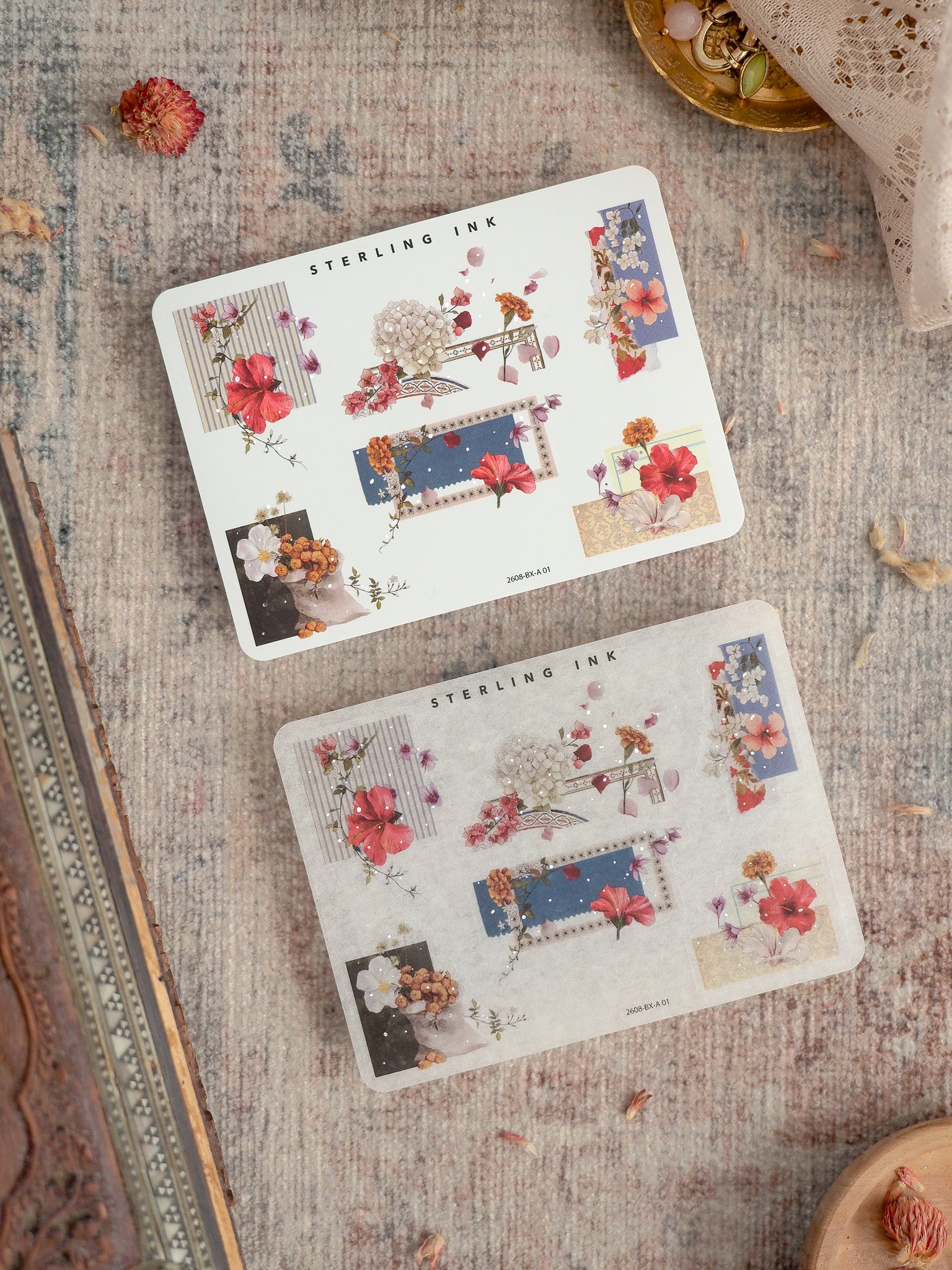 Edges and Corners Stickers (Silver Foil) - August 2026