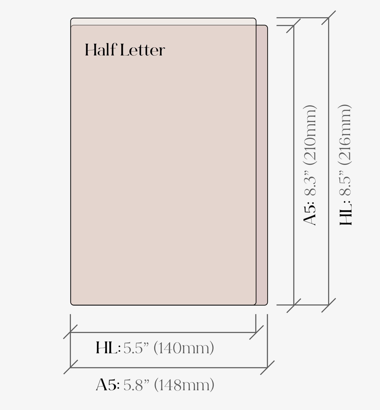 Stacked, plain, light beige sheets of loose leaf paper, offering a neutral background perfect for printing custom inserts and documents.