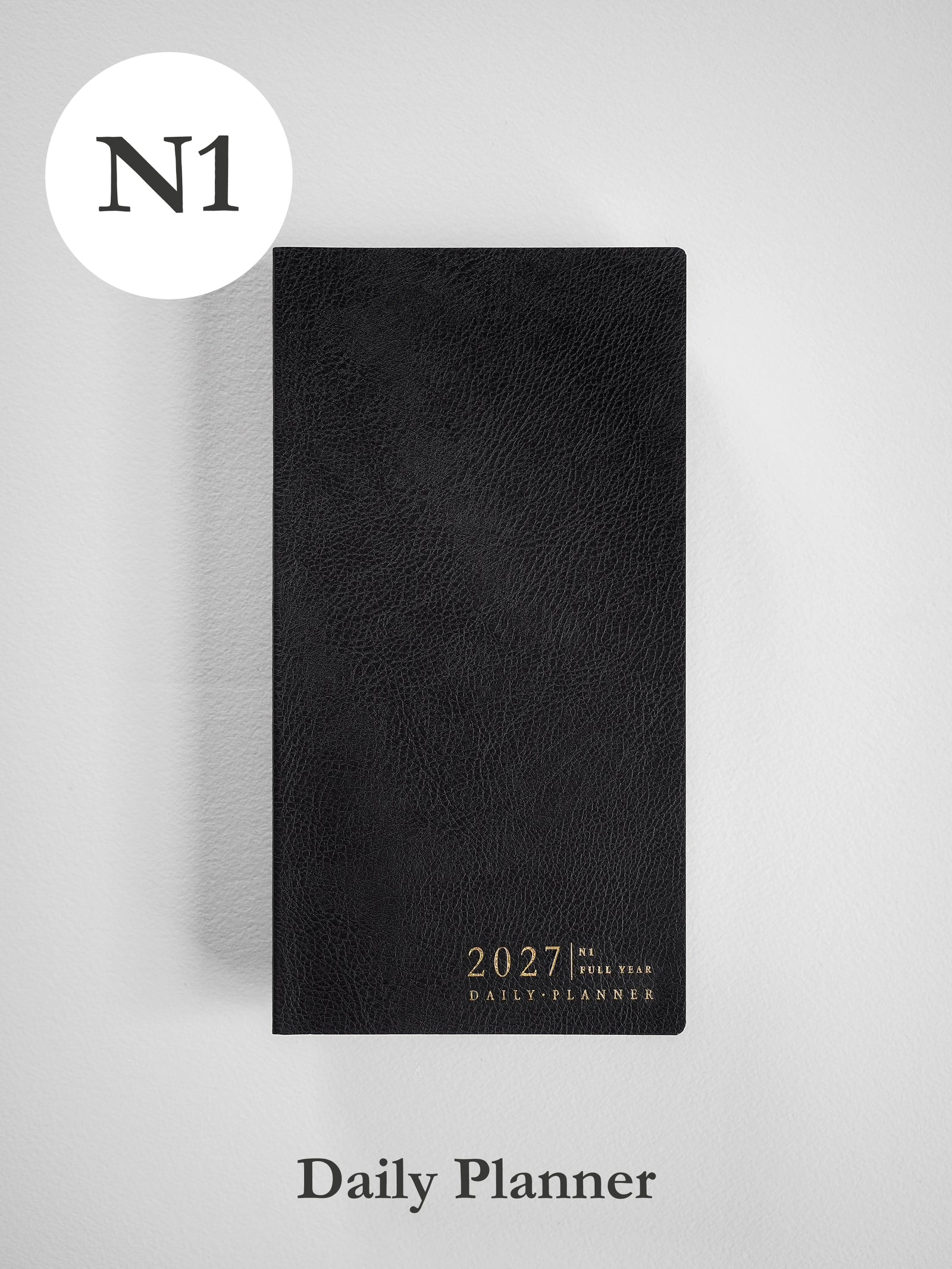 2027 N1 Daily Daily planner front cover in Onyx #color_onyx