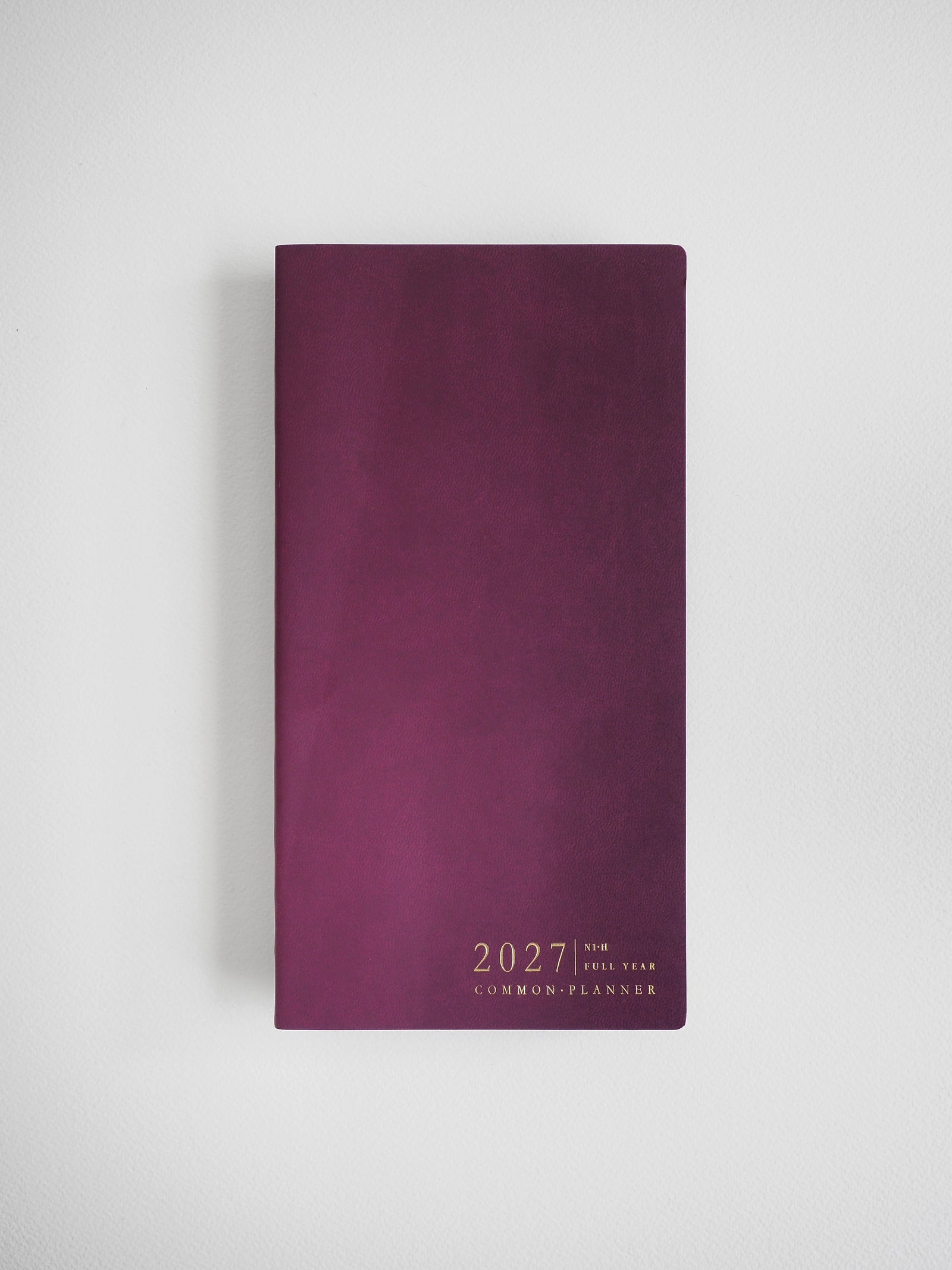 2027 N1 Horizontal Full year planner interior layout in Mulberry #color_mulberry