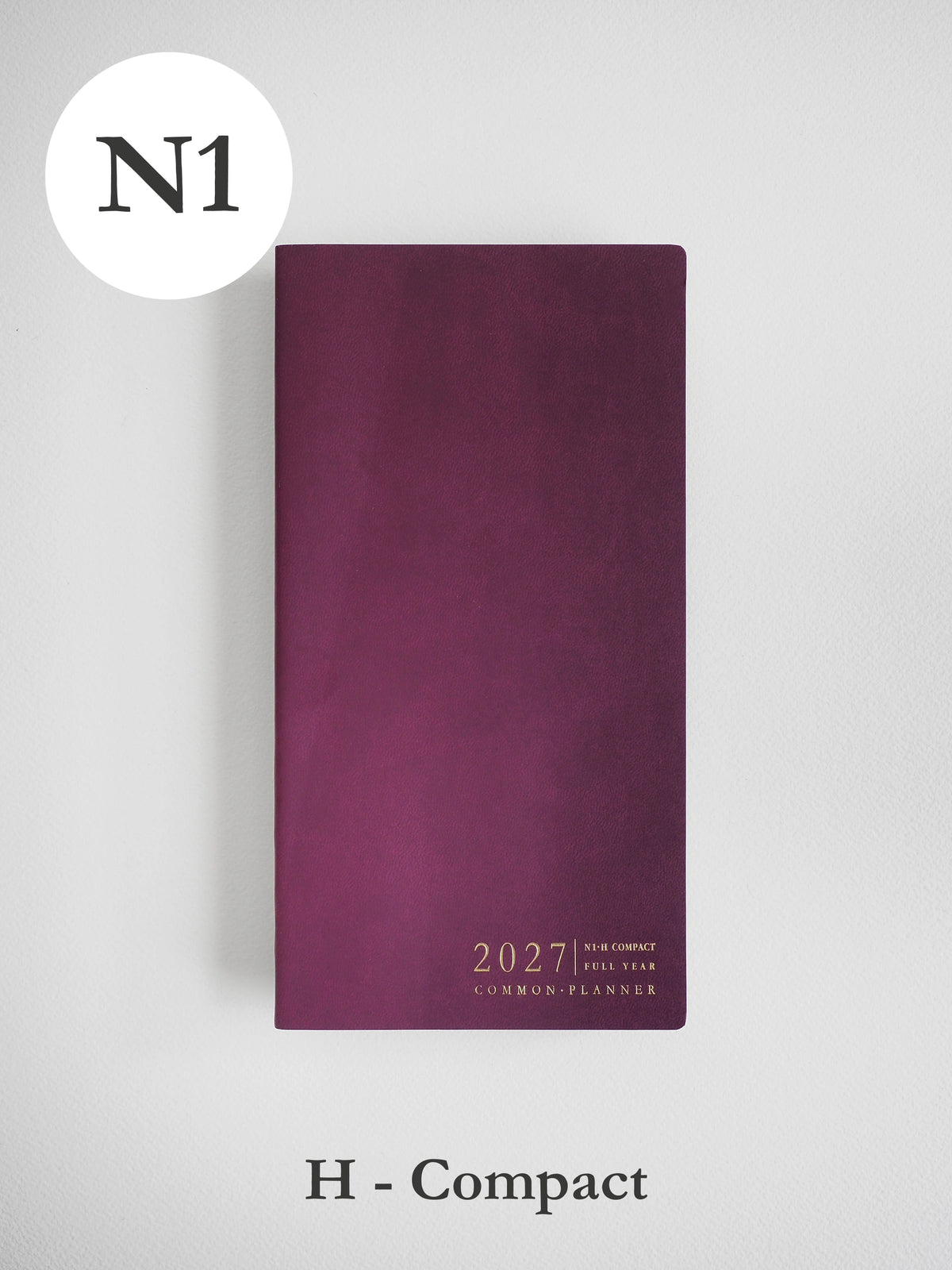 2027 N1 Horizontal Compact planner front cover in Mulberry #color_mulberry