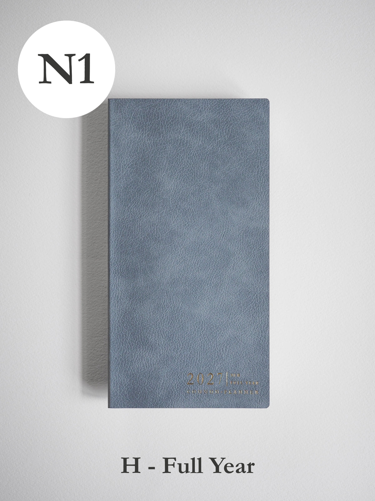 2027 N1 Horizontal Full year planner front cover in Mist #color_mist
