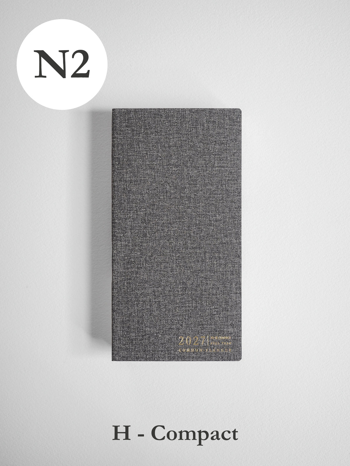 2027 N2 Horizontal Compact planner front cover in Tweed #color_tweed