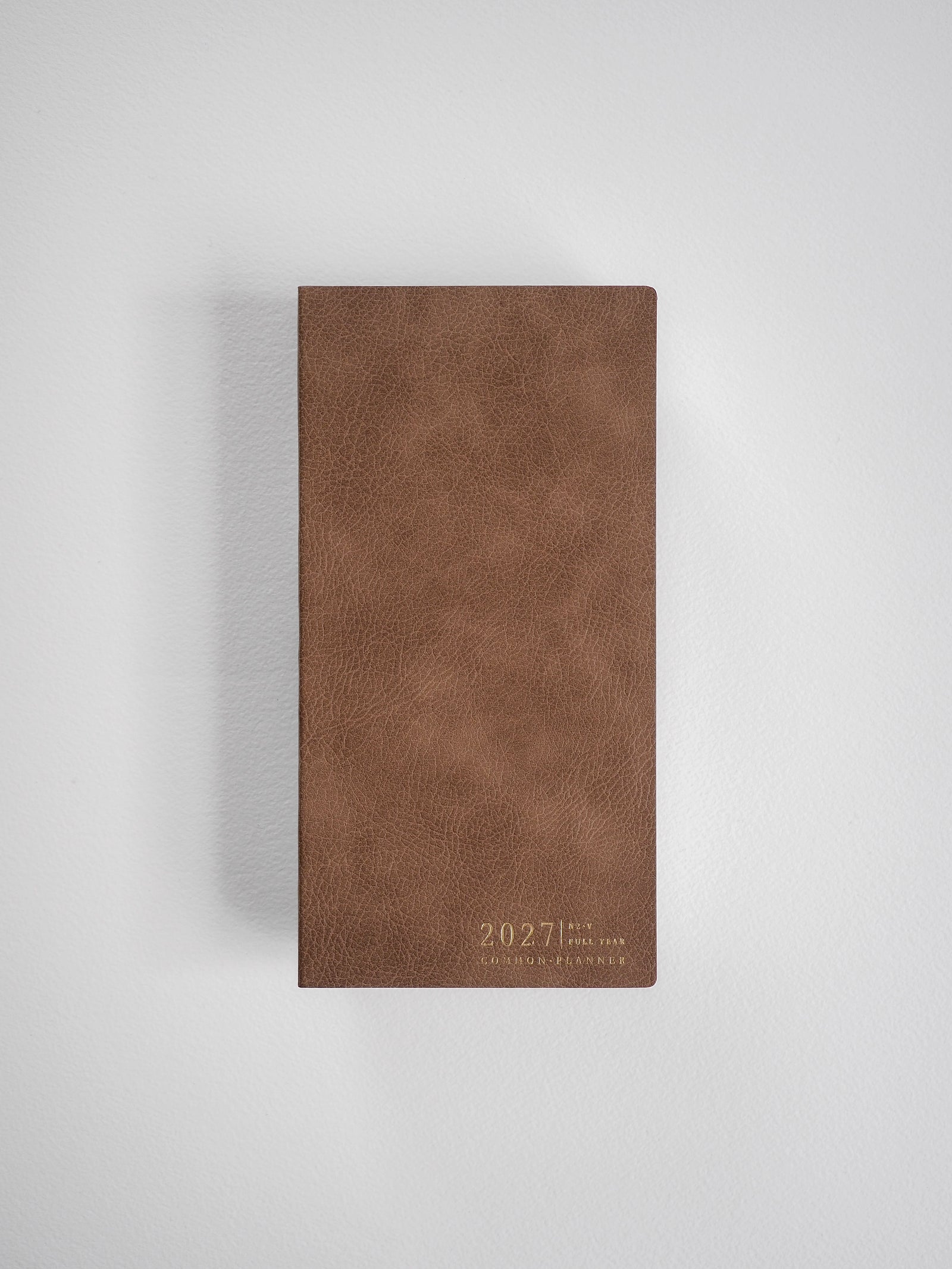 2027 N2 Vertical Full year planner interior layout in Caramel #color_caramel