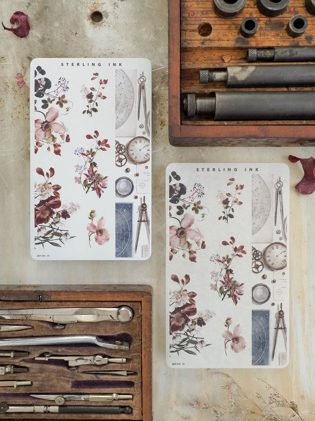 Washi Strip Stickers (Silver Foil) - November 2026 - Overview