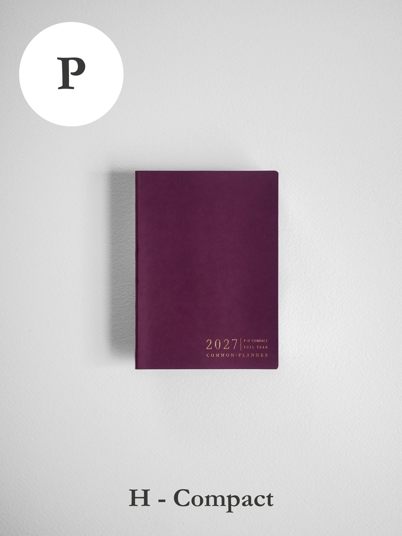 2027 P Horizontal Compact planner front cover in Mulberry #color_mulberry