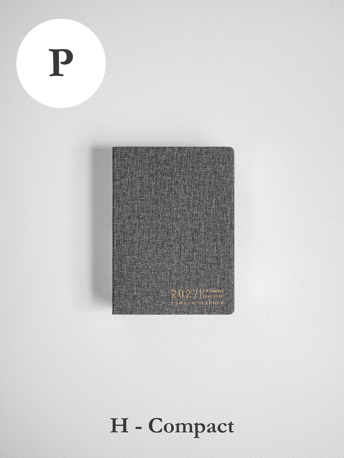 2027 P Horizontal Compact planner front cover in Tweed #color_tweed