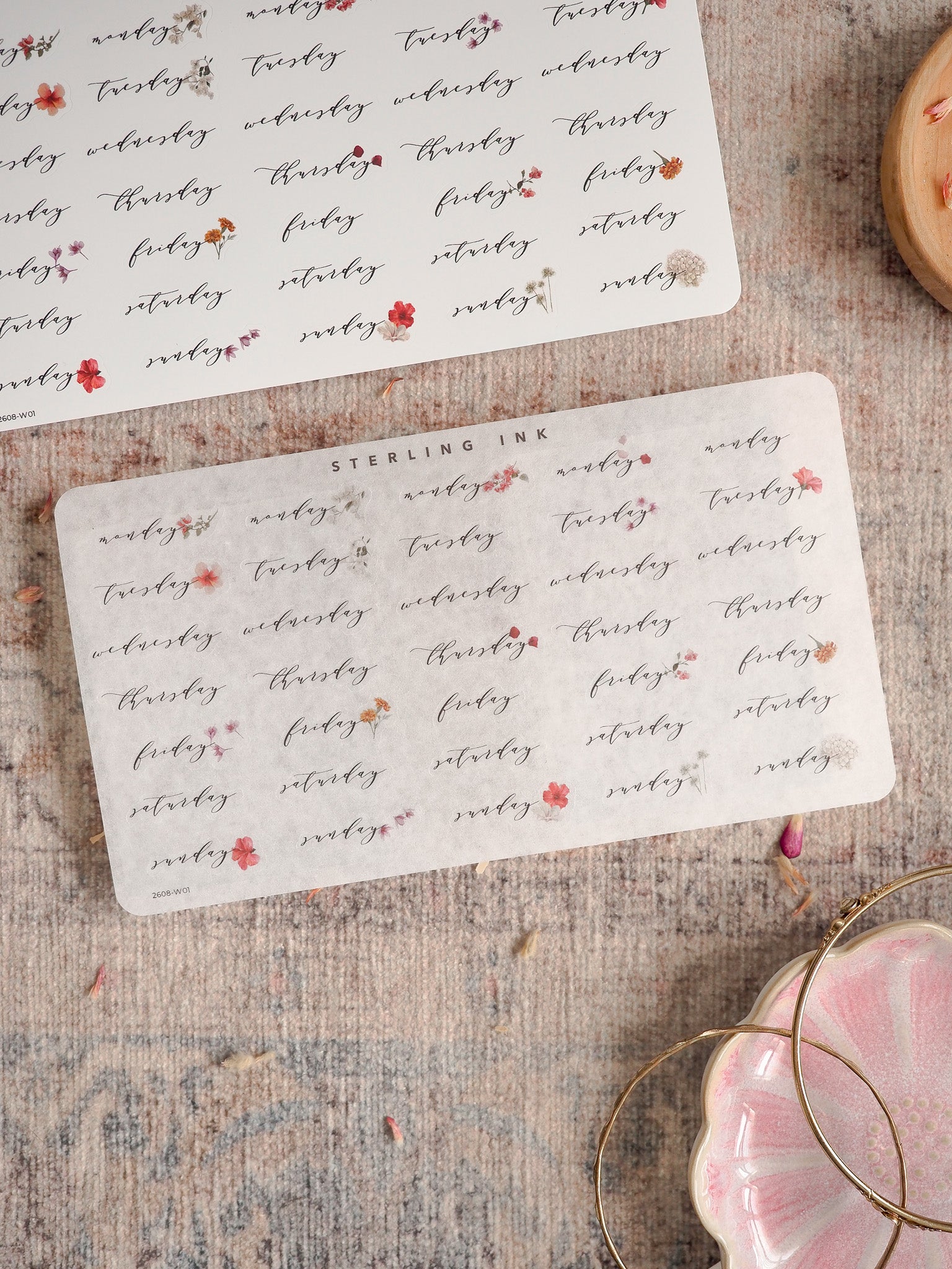 Weekday Stickers - August 2026