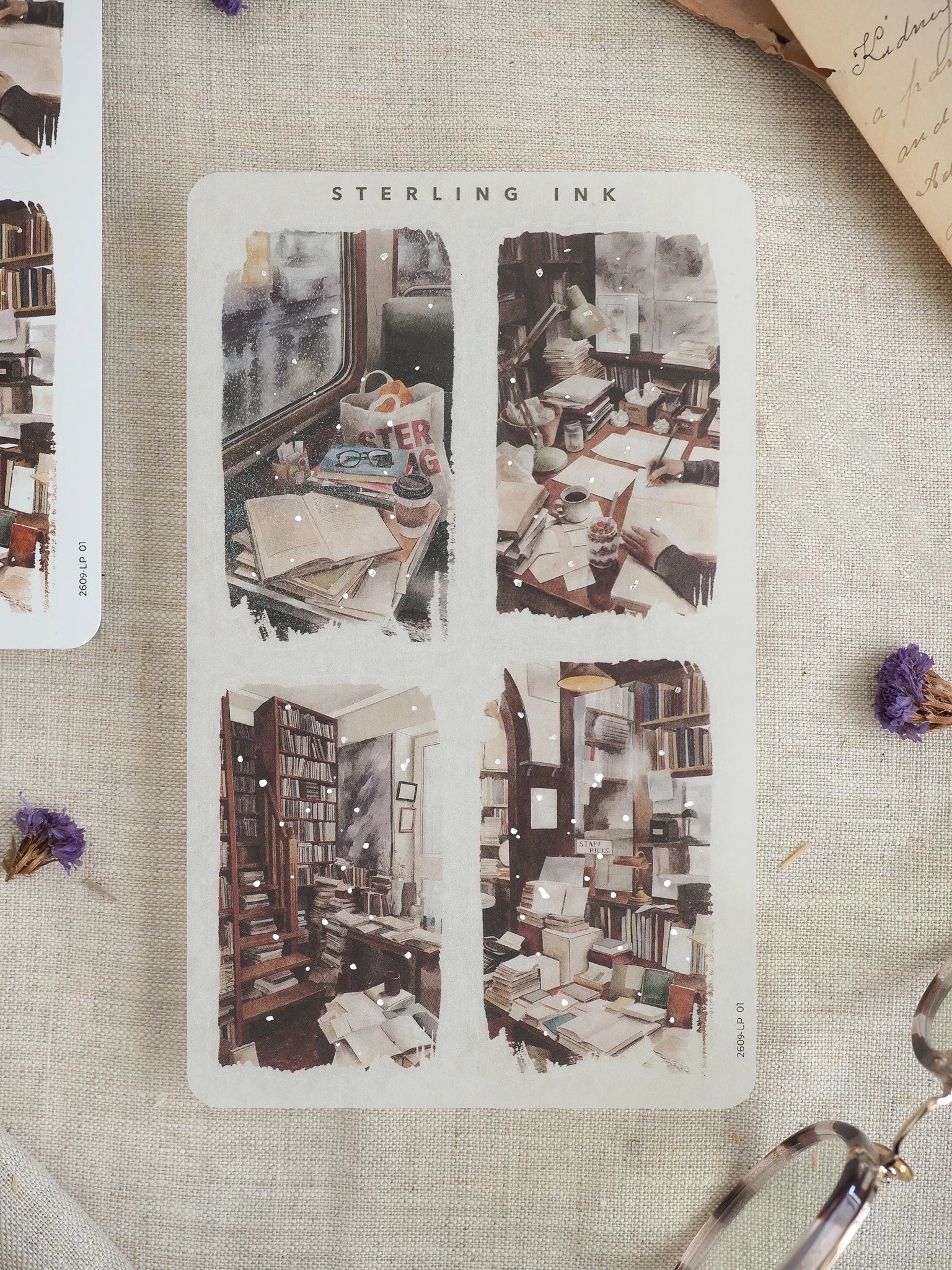 Large Illustration Stickers (Silver Foil) - September 2026